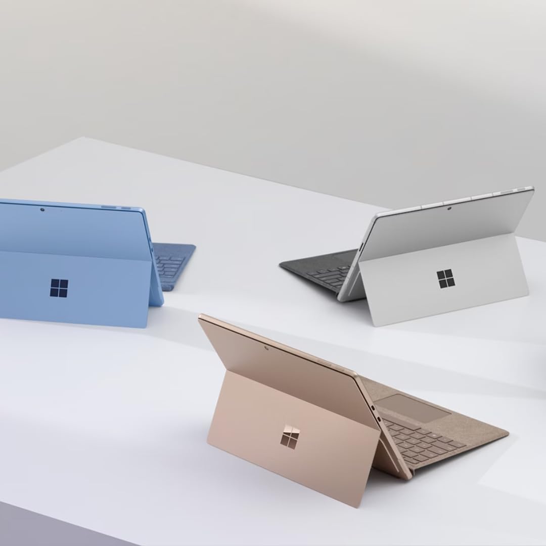 Microsoft Surface Pro 11 Bundle, 13" Copilot+ PC with Sapphire Pro Keyboard & Slim Pen, AI Tablet Essential Bundle for Surface Pro 11, 16GB RAM, 512GB SSD, Win 11 Pro