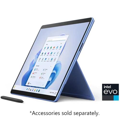 Microsoft Surface Pro 9 (2022), 13" 2-in-1 Tablet & Laptop, Thin & Lightweight, Intel 12th Gen i7 Fast Processor for Multi-Tasking, 16GB RAM, 256GB Storage with Windows 11, Platinum Microsoft Copilot
