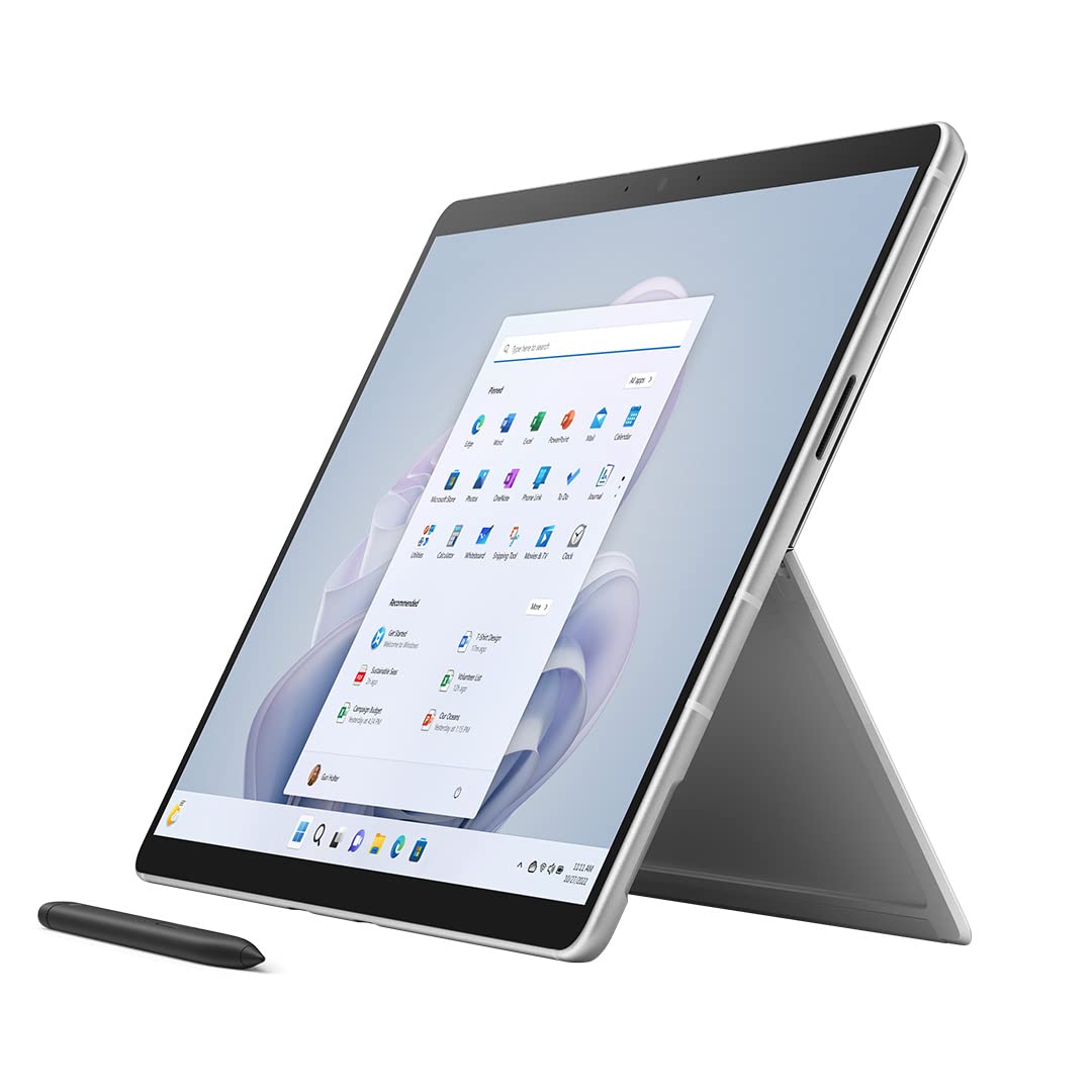 Microsoft Surface Pro 9 (2022), 13" 2-in-1 Tablet & Laptop, Thin & Lightweight, Intel 12th Gen i7 Fast Processor for Multi-Tasking, 16GB RAM, 256GB Storage with Windows 11, Platinum Microsoft Copilot
