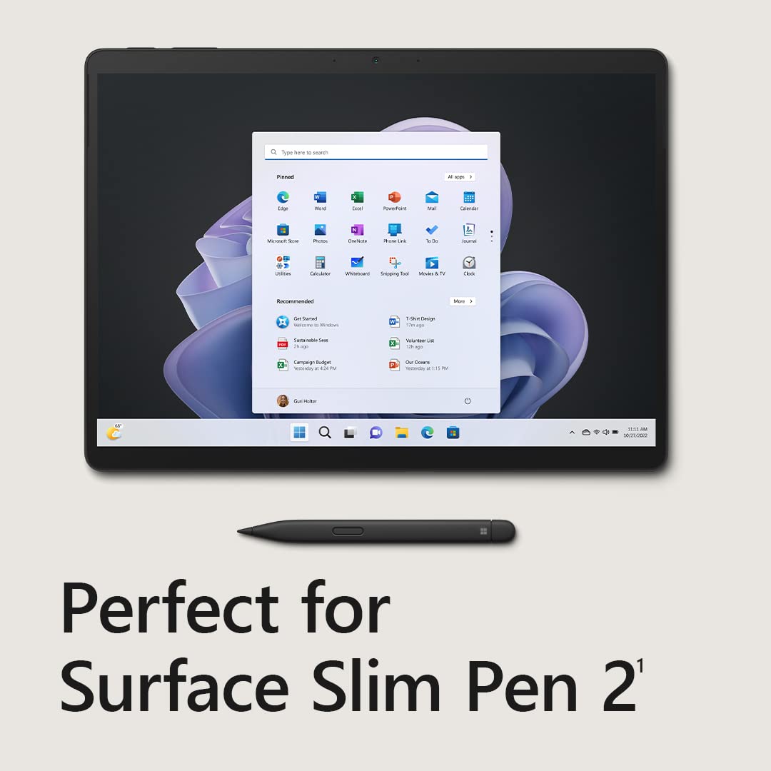 Microsoft Surface Pro 9 (2022), 13" 2-in-1 Tablet & Laptop, Thin & Lightweight, Intel 12th Gen i7 Fast Processor for Multi-Tasking, 16GB RAM, 256GB Storage with Windows 11, Platinum Microsoft Copilot