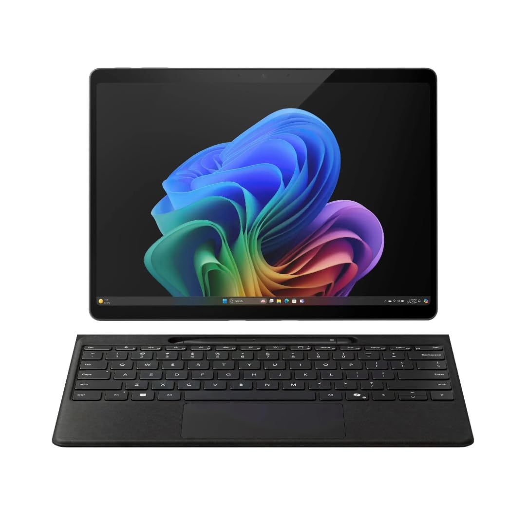 Microsoft Surface Pro 11 Bundle, 13" Copilot+ PC with Sapphire Pro Keyboard & Slim Pen, AI Tablet Essential Bundle for Surface Pro 11, 16GB RAM, 512GB SSD, Win 11 Pro