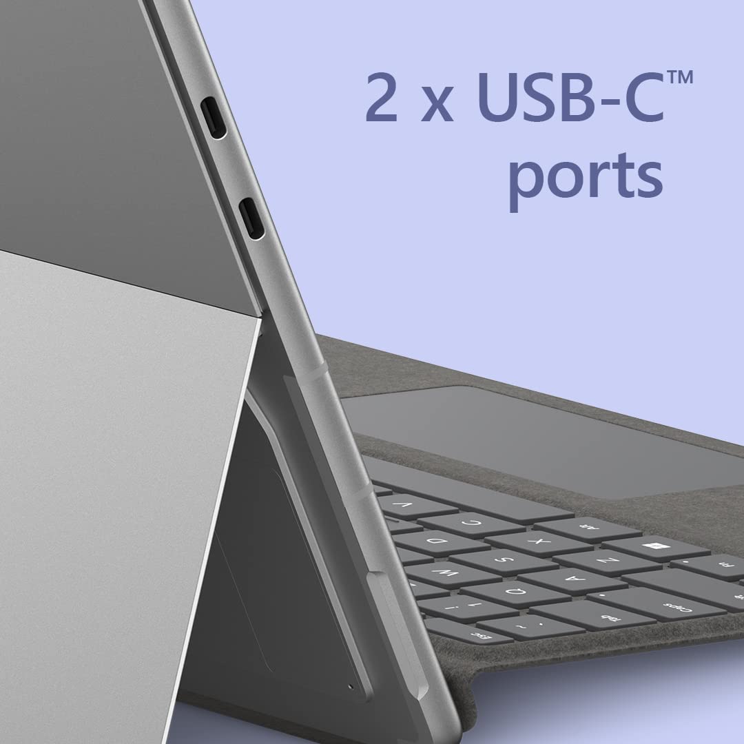 Microsoft Surface Pro 9 (2022), 13" 2-in-1 Tablet & Laptop, Thin & Lightweight, Intel 12th Gen i7 Fast Processor for Multi-Tasking, 16GB RAM, 256GB Storage with Windows 11, Platinum Microsoft Copilot