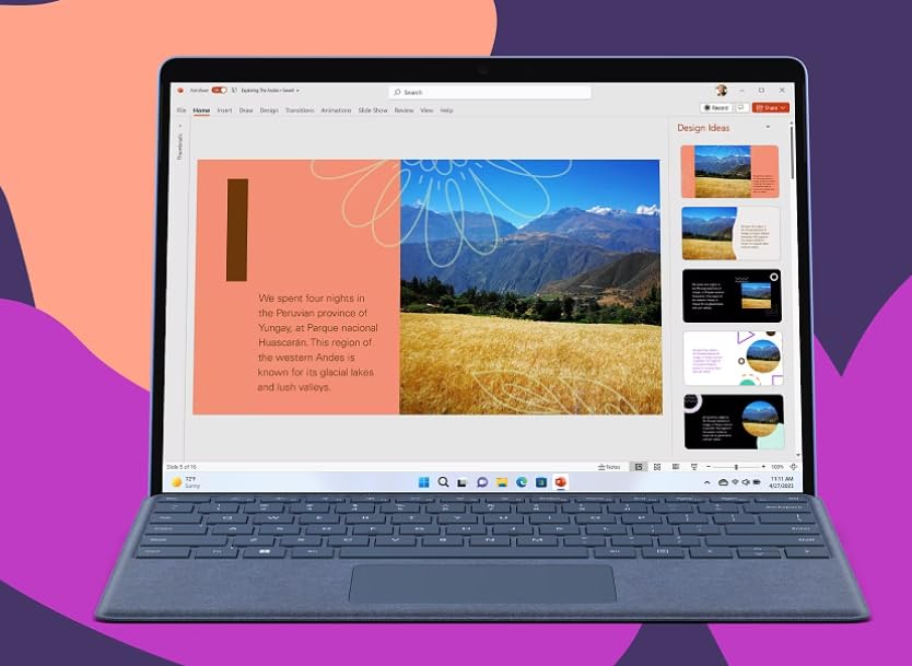 Microsoft Surface Pro 9 (2022), 13" 2-in-1 Tablet & Laptop, Thin & Lightweight, Intel 12th Gen i7 Fast Processor for Multi-Tasking, 16GB RAM, 256GB Storage with Windows 11, Platinum Microsoft Copilot