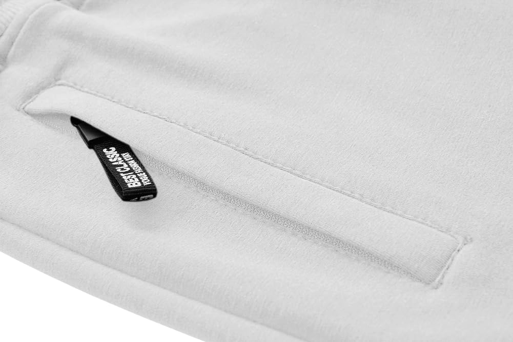 MAGNIVIT Men's 3/4 Jogger Capri Pants Workout Gym Below Knee Shorts Zipper Pockets Jogger Sweatpant Capris for Men