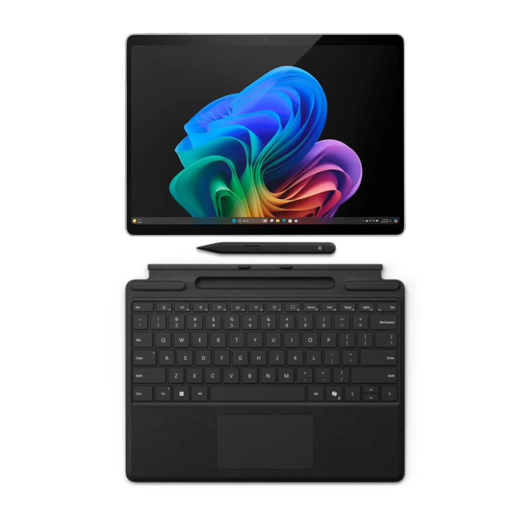 Microsoft Surface Pro 11 Bundle, 13" Copilot+ PC with Sapphire Pro Keyboard & Slim Pen, AI Tablet Essential Bundle for Surface Pro 11, 16GB RAM, 512GB SSD, Win 11 Pro