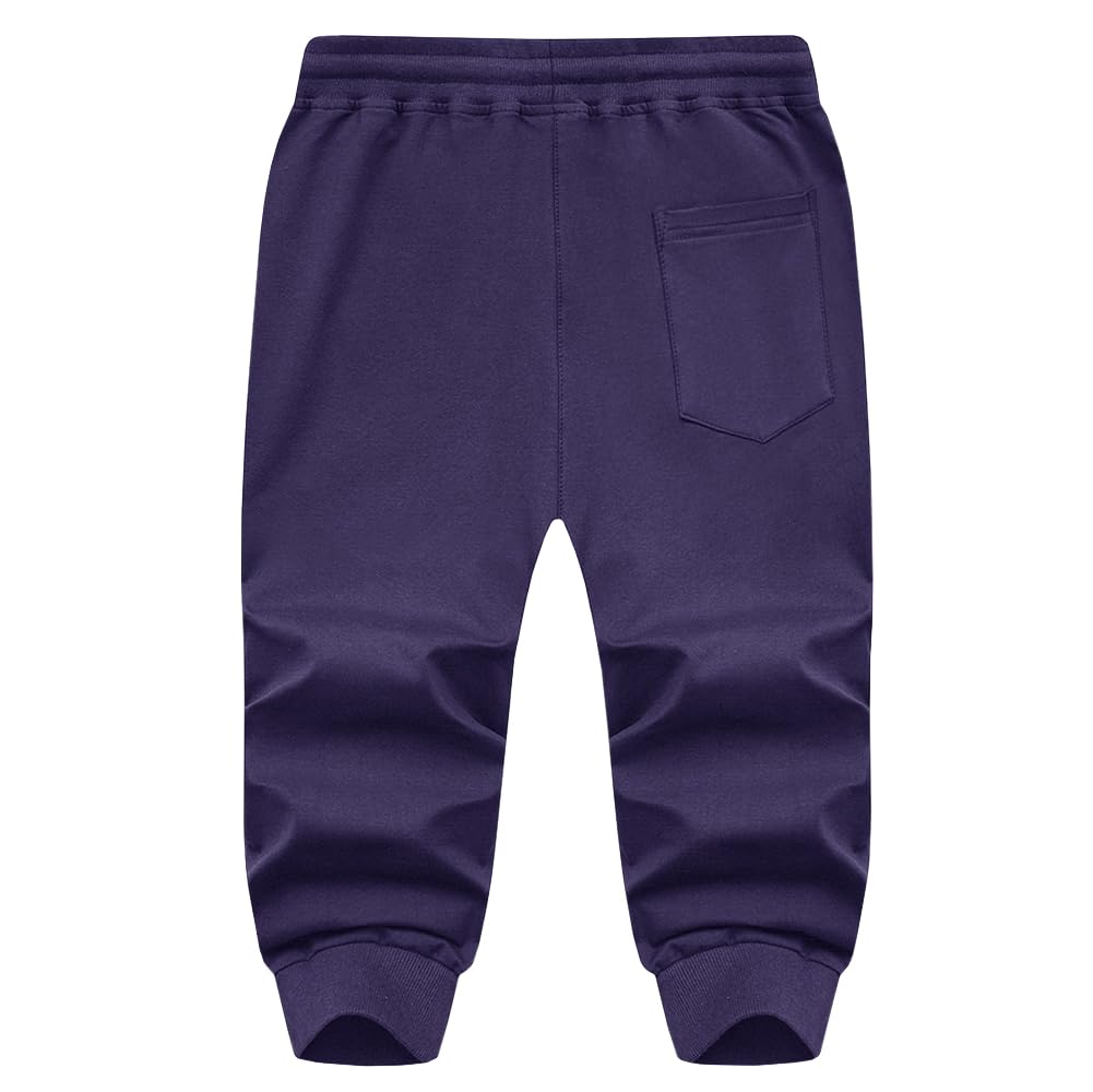 MAGNIVIT Men's 3/4 Jogger Capri Pants Workout Gym Below Knee Shorts Zipper Pockets Jogger Sweatpant Capris for Men