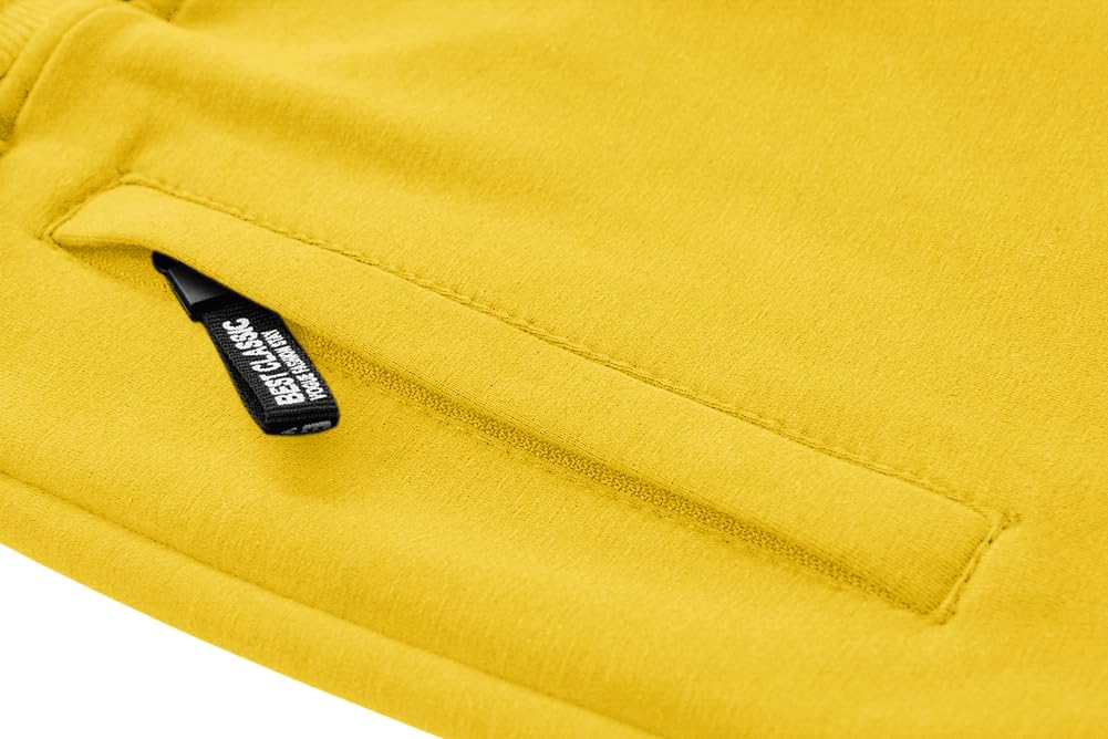 MAGNIVIT Men's 3/4 Jogger Capri Pants Workout Gym Below Knee Shorts Zipper Pockets Jogger Sweatpant Capris for Men
