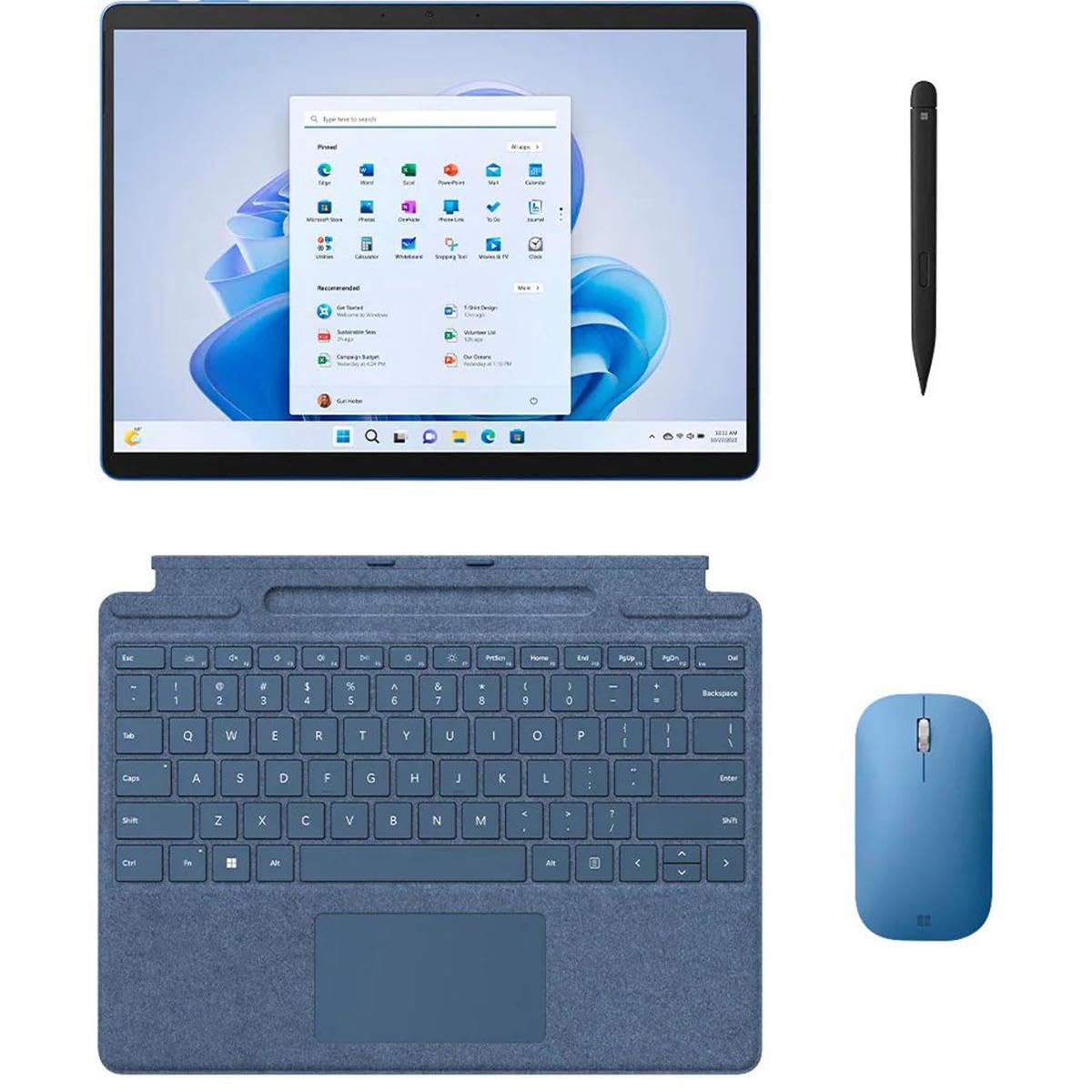 Microsoft Surface Pro 9 (2022), 13" 2-in-1 Tablet & Laptop, Thin & Lightweight, Intel 12th Gen i7 Fast Processor for Multi-Tasking, 16GB RAM, 256GB Storage with Windows 11, Platinum Microsoft Copilot
