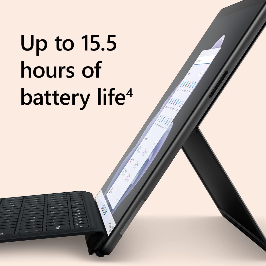 Microsoft Surface Pro 9 (2022), 13" 2-in-1 Tablet & Laptop, Thin & Lightweight, Intel 12th Gen i7 Fast Processor for Multi-Tasking, 16GB RAM, 256GB Storage with Windows 11, Platinum Microsoft Copilot