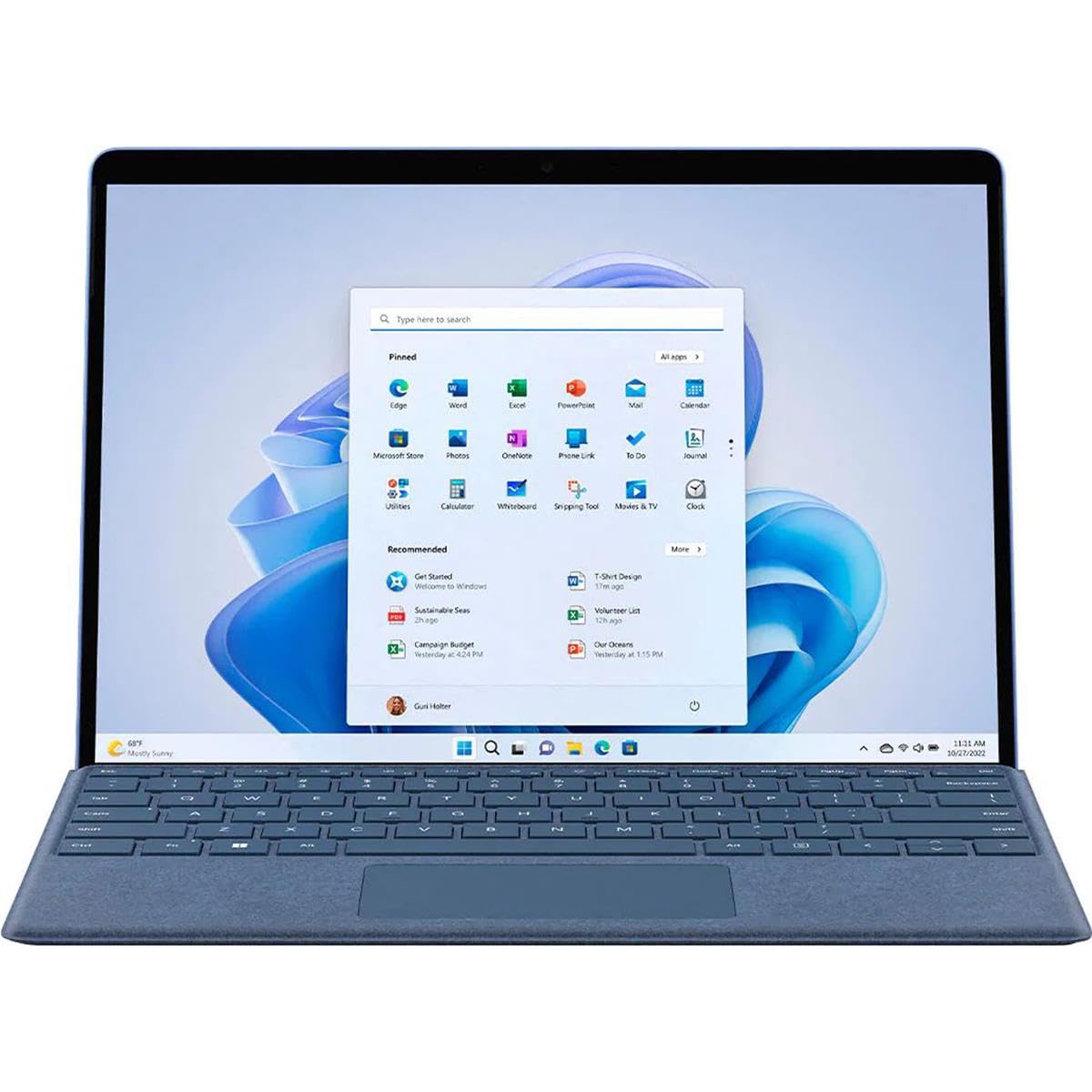 Microsoft Surface Pro 9 (2022), 13" 2-in-1 Tablet & Laptop, Thin & Lightweight, Intel 12th Gen i7 Fast Processor for Multi-Tasking, 16GB RAM, 256GB Storage with Windows 11, Platinum Microsoft Copilot