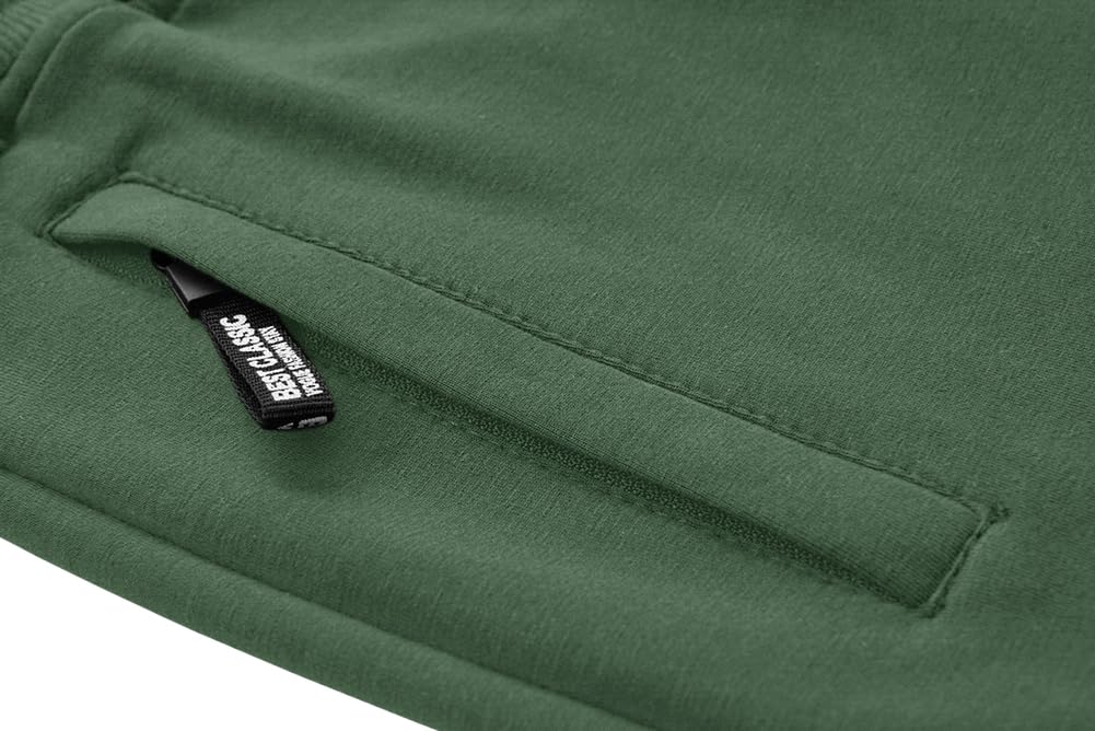 MAGNIVIT Men's 3/4 Jogger Capri Pants Workout Gym Below Knee Shorts Zipper Pockets Jogger Sweatpant Capris for Men