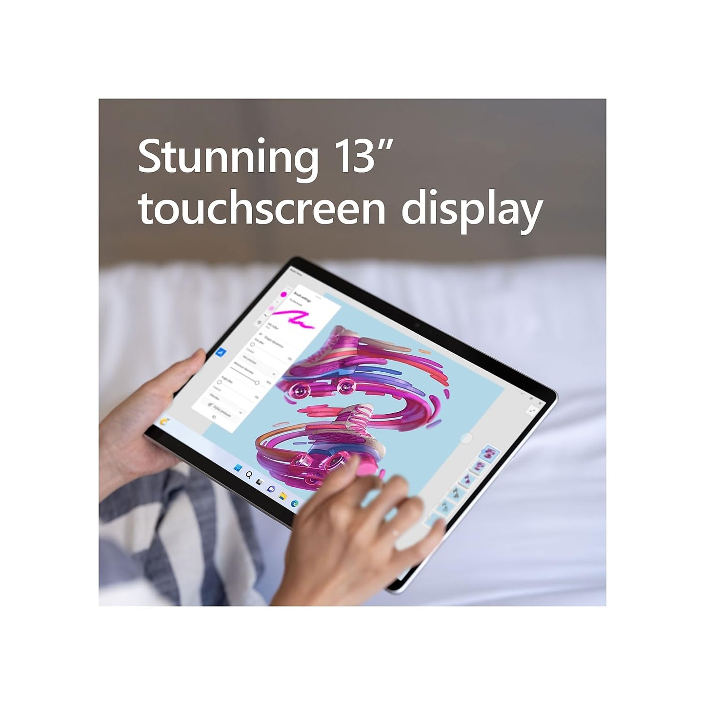 Microsoft Surface Pro 9 (2022), 13" 2-in-1 Tablet & Laptop, Thin & Lightweight, Intel 12th Gen i7 Fast Processor for Multi-Tasking, 16GB RAM, 256GB Storage with Windows 11, Platinum Microsoft Copilot
