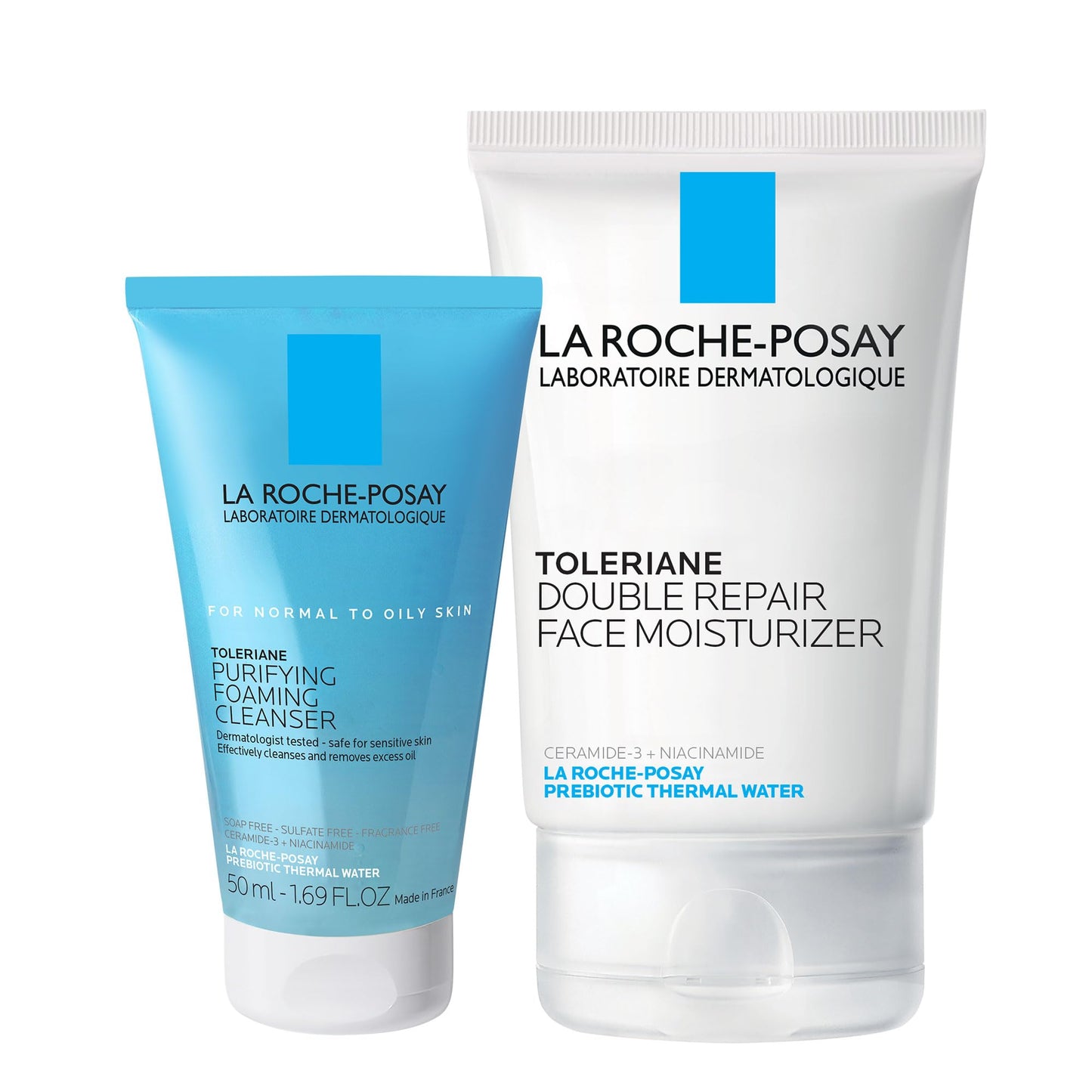La Roche-Posay Toleriane Double Repair Face Moisturizer | Daily Moisturizer Face Cream with Ceramide and Niacinamide for All Skin Types | Oil Free | Fragrance Free