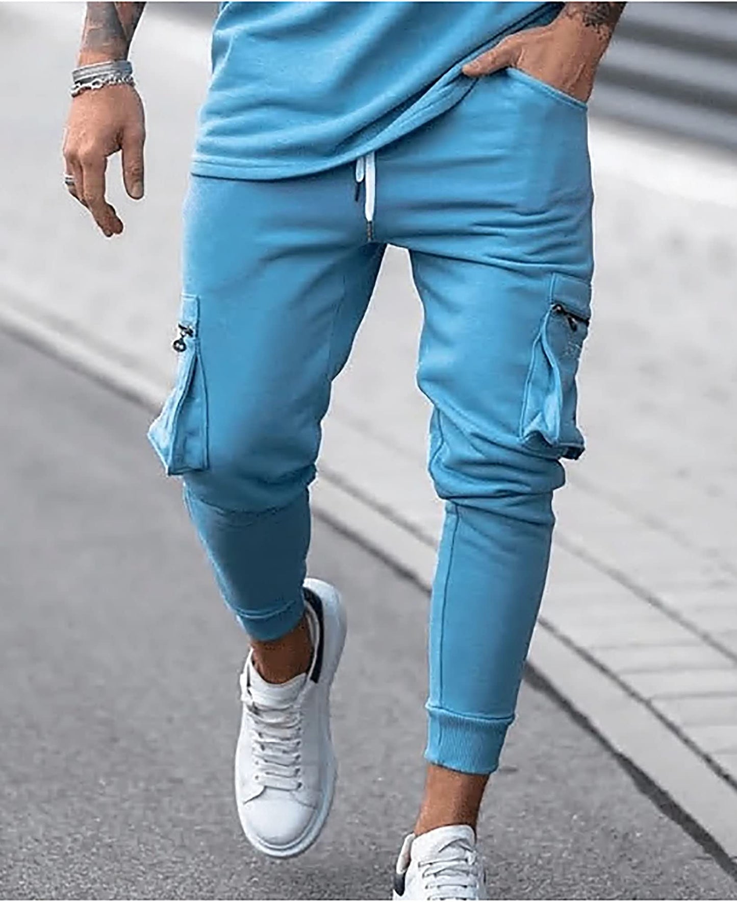 Men's Tracksuits 2 Piece Outfit Casual Short Sleeve Sweat