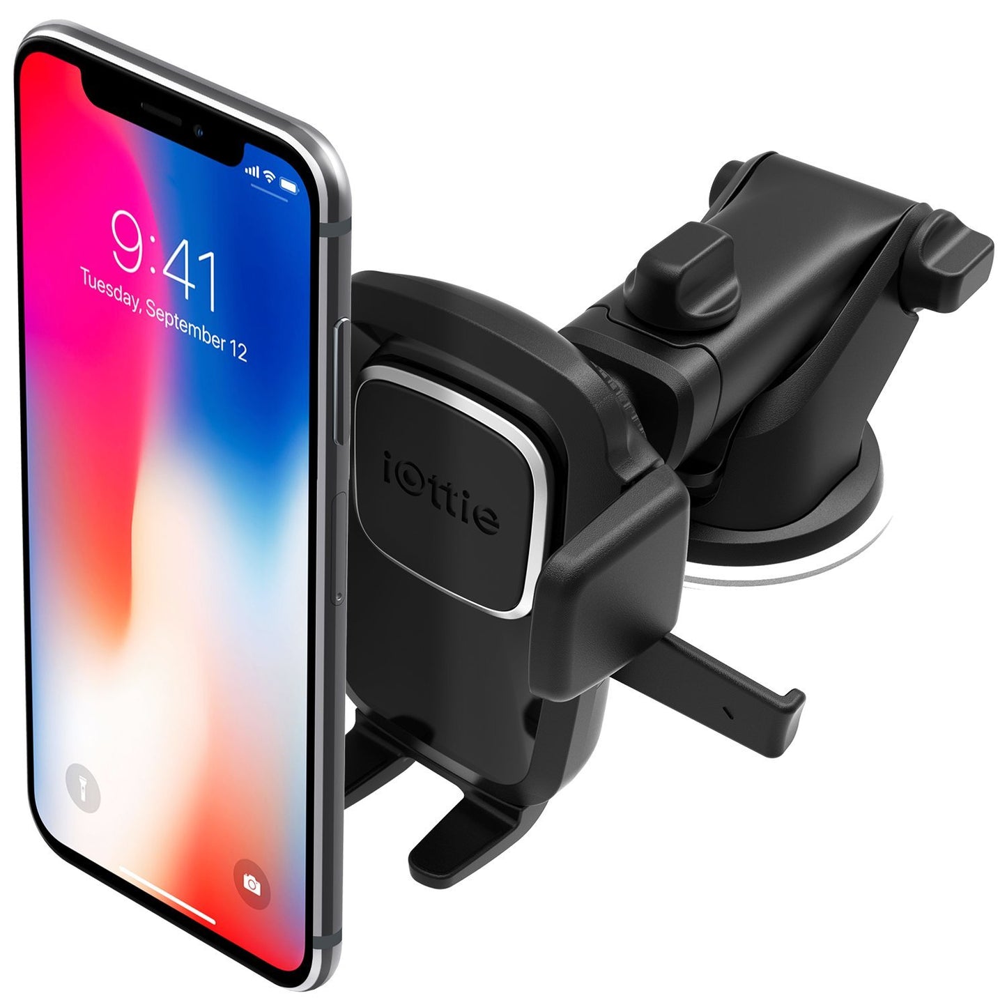iOttie Easy One Touch 6 Universal Car Mount Dashboard & Windshield Suction Cup Phone Holder for iPhone Samsung, Google, All Smartphones