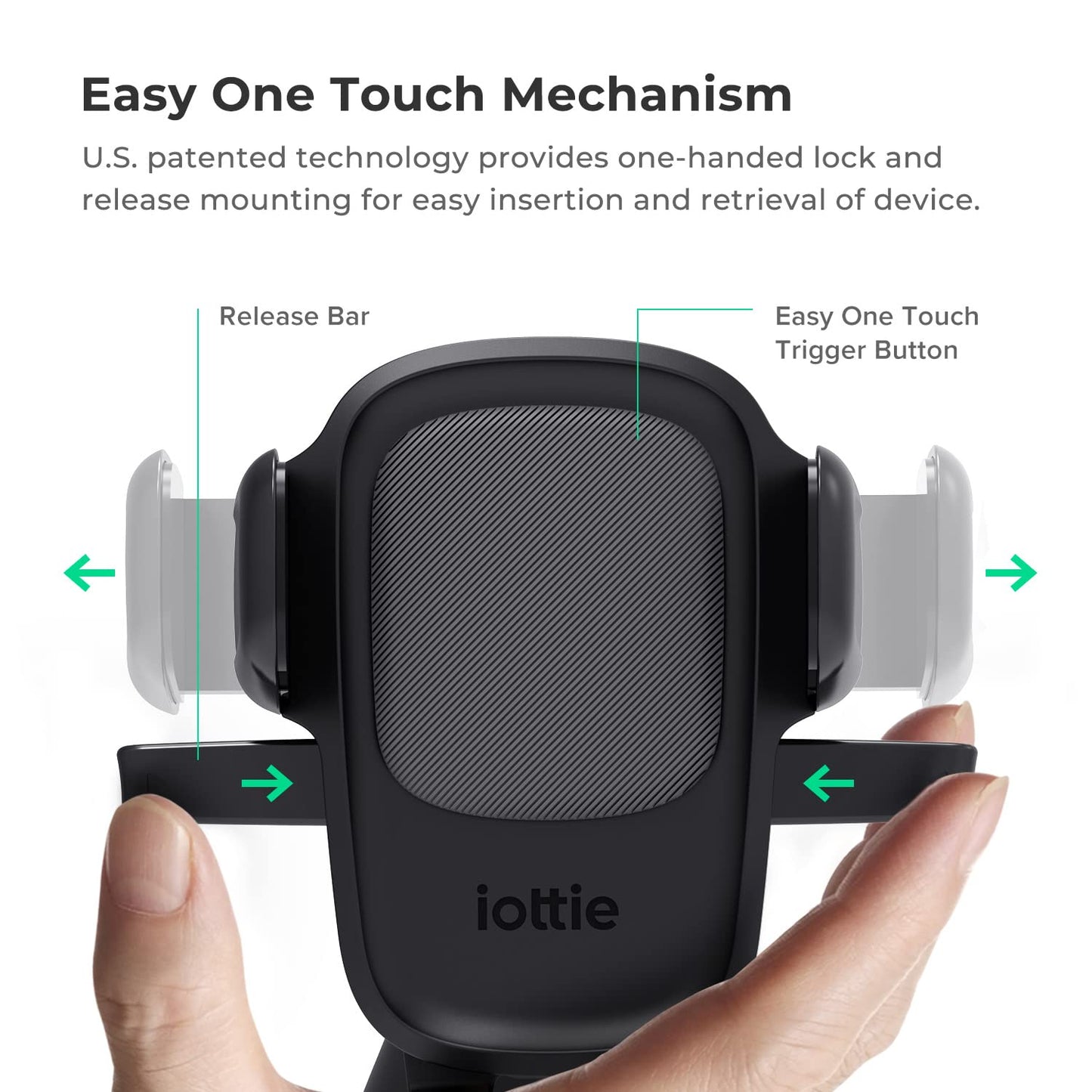 iOttie Easy One Touch 6 Universal Car Mount Dashboard & Windshield Suction Cup Phone Holder for iPhone Samsung, Google, All Smartphones
