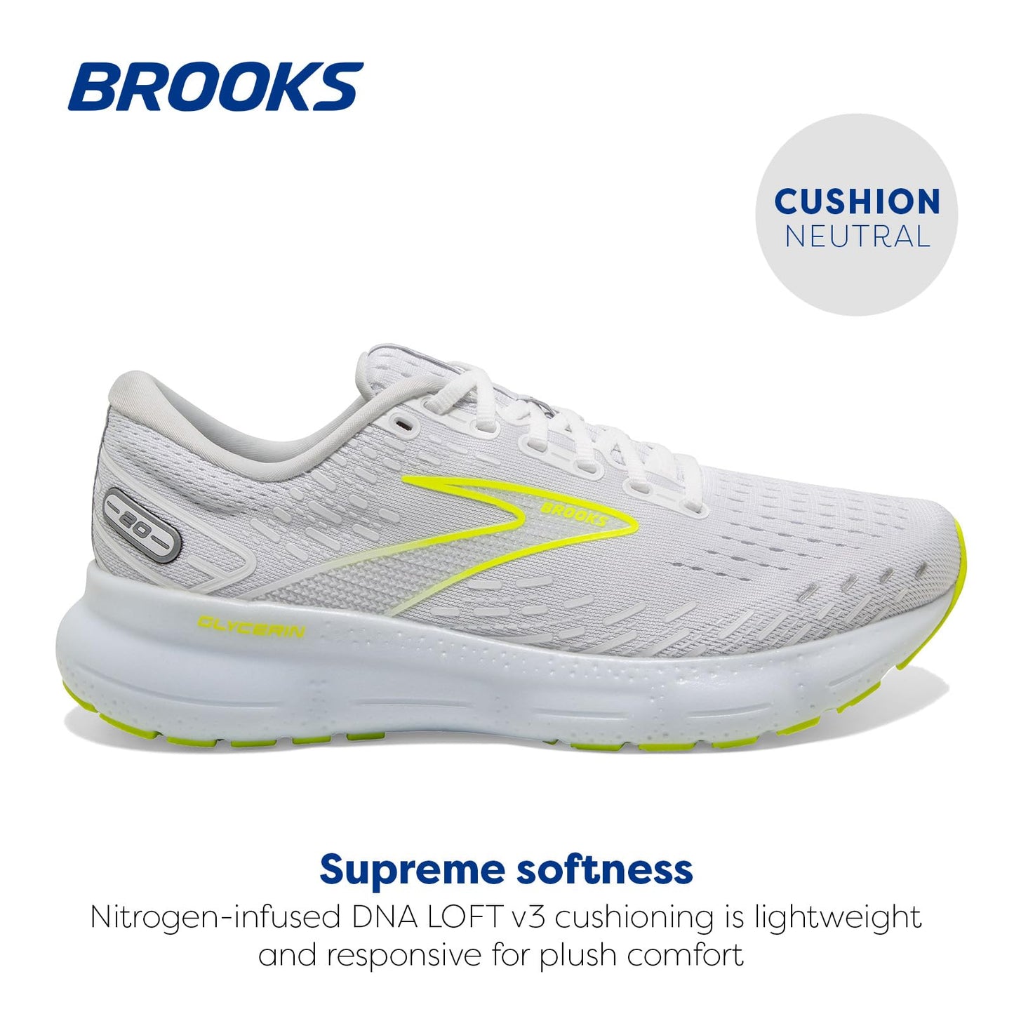 Brooks Men's Glycerin 20 Neutral Running Shoe
