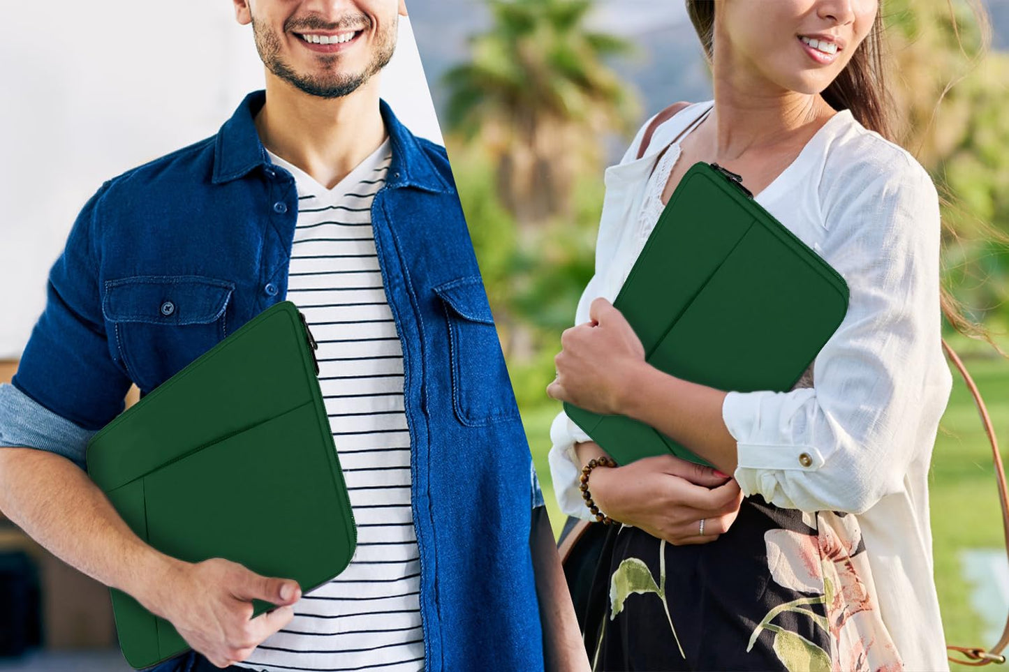 Laptop Case Sleeve 15.6 inch, Durable Shockproof Protective Computer Carrying Cover with Front Pocket, Briefcase Handbags Laptop Sleeve Bag for 15.6 inch HP, Dell, Acer, Asus, Notebook, Black