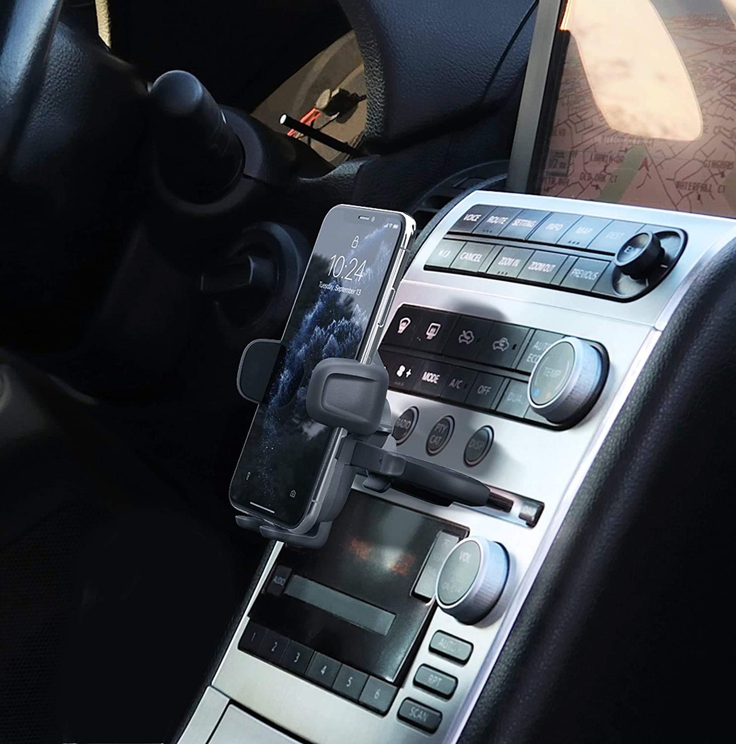 iOttie Easy One Touch 6 Universal Car Mount Dashboard & Windshield Suction Cup Phone Holder for iPhone Samsung, Google, All Smartphones
