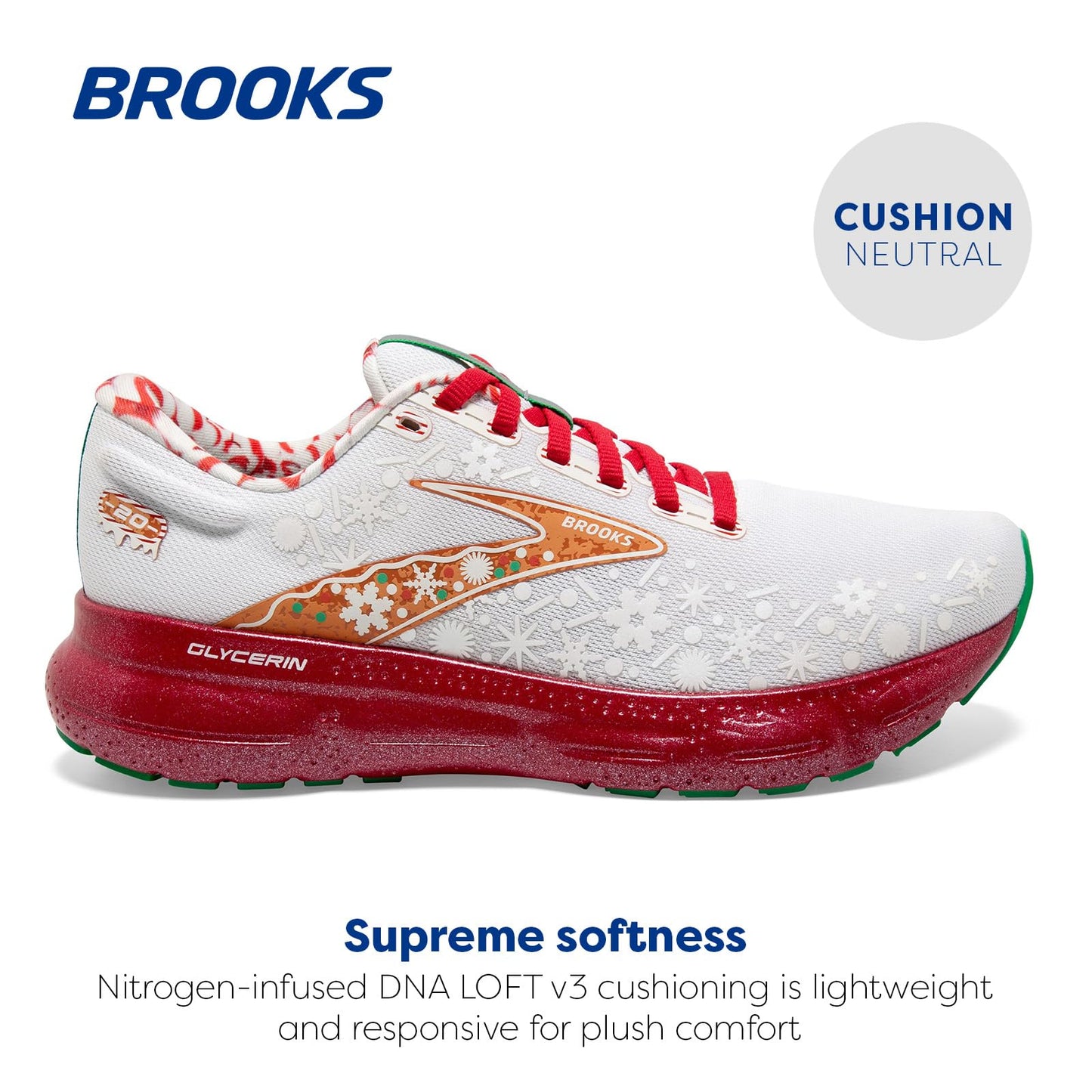 Brooks Men's Glycerin 20 Neutral Running Shoe