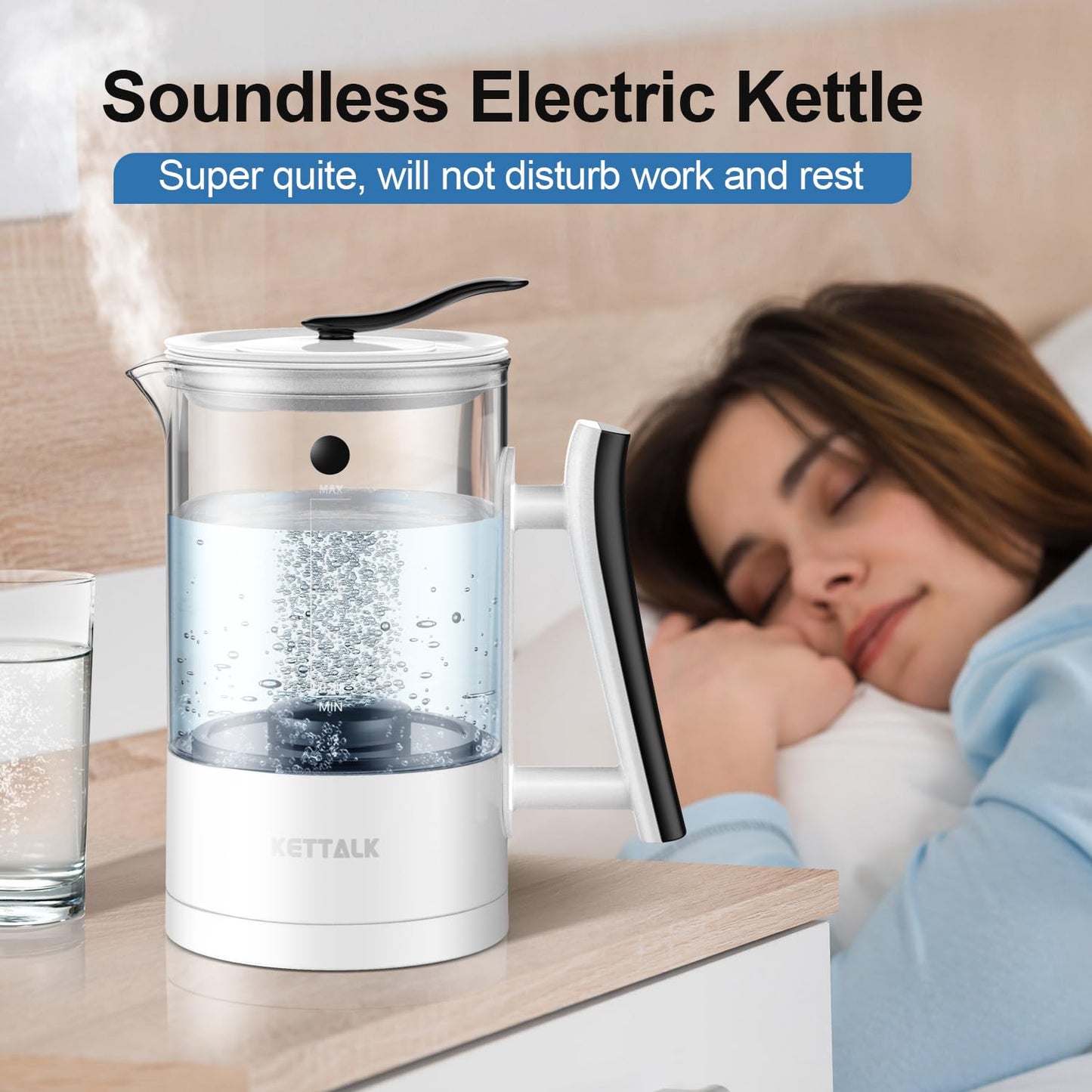 Hydrogen Water Pitcher, Rich Hydrogen Water Generator Electrolysis Jug BPA Free with SPE and PEM Concentrator Technology, Balanced Purified Water PH Levels, Hydrogen Content up to 2300 PPB