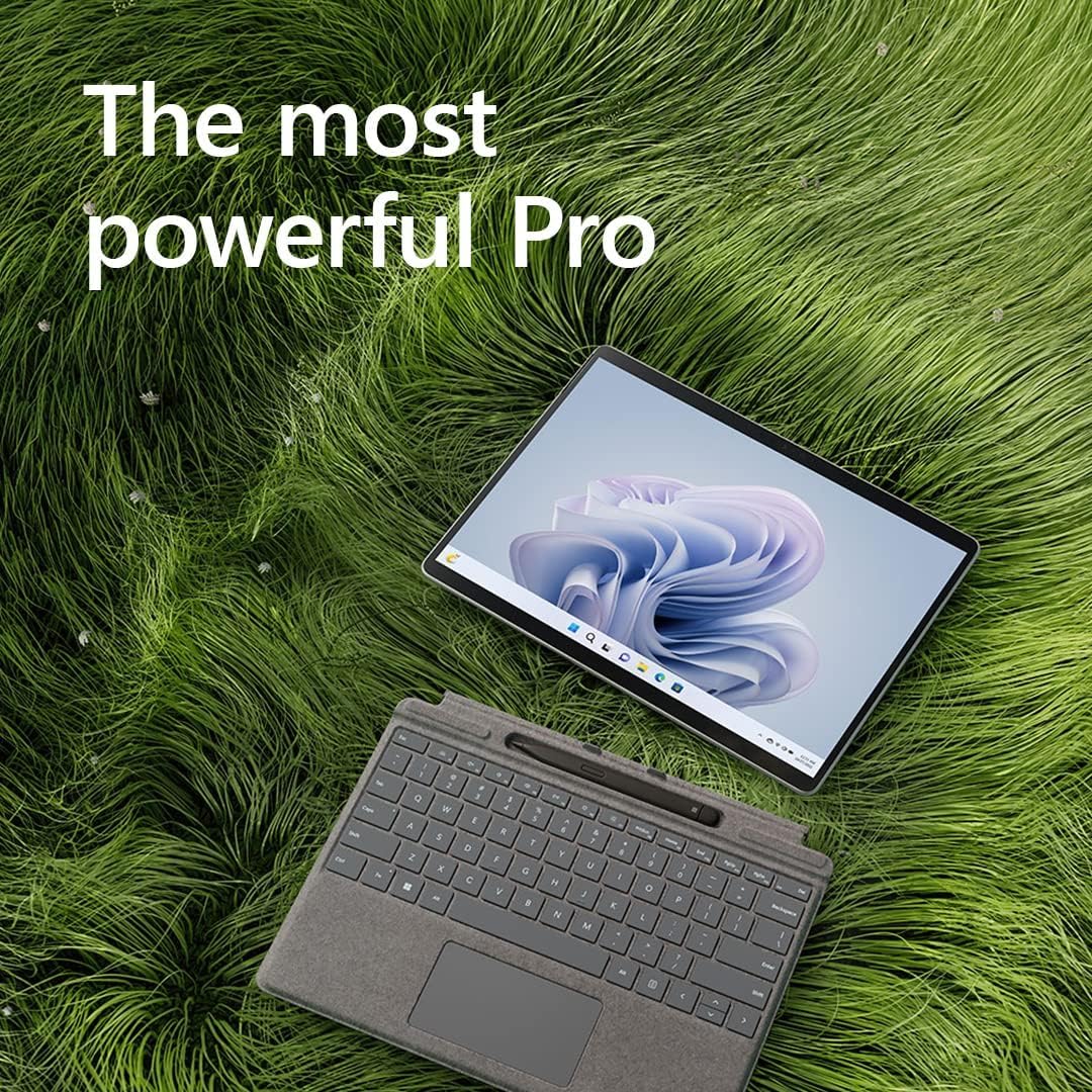 Microsoft Surface Pro 9 (2022), 13" 2-in-1 Tablet & Laptop, Thin & Lightweight, Intel 12th Gen i7 Fast Processor for Multi-Tasking, 16GB RAM, 256GB Storage with Windows 11, Platinum Microsoft Copilot
