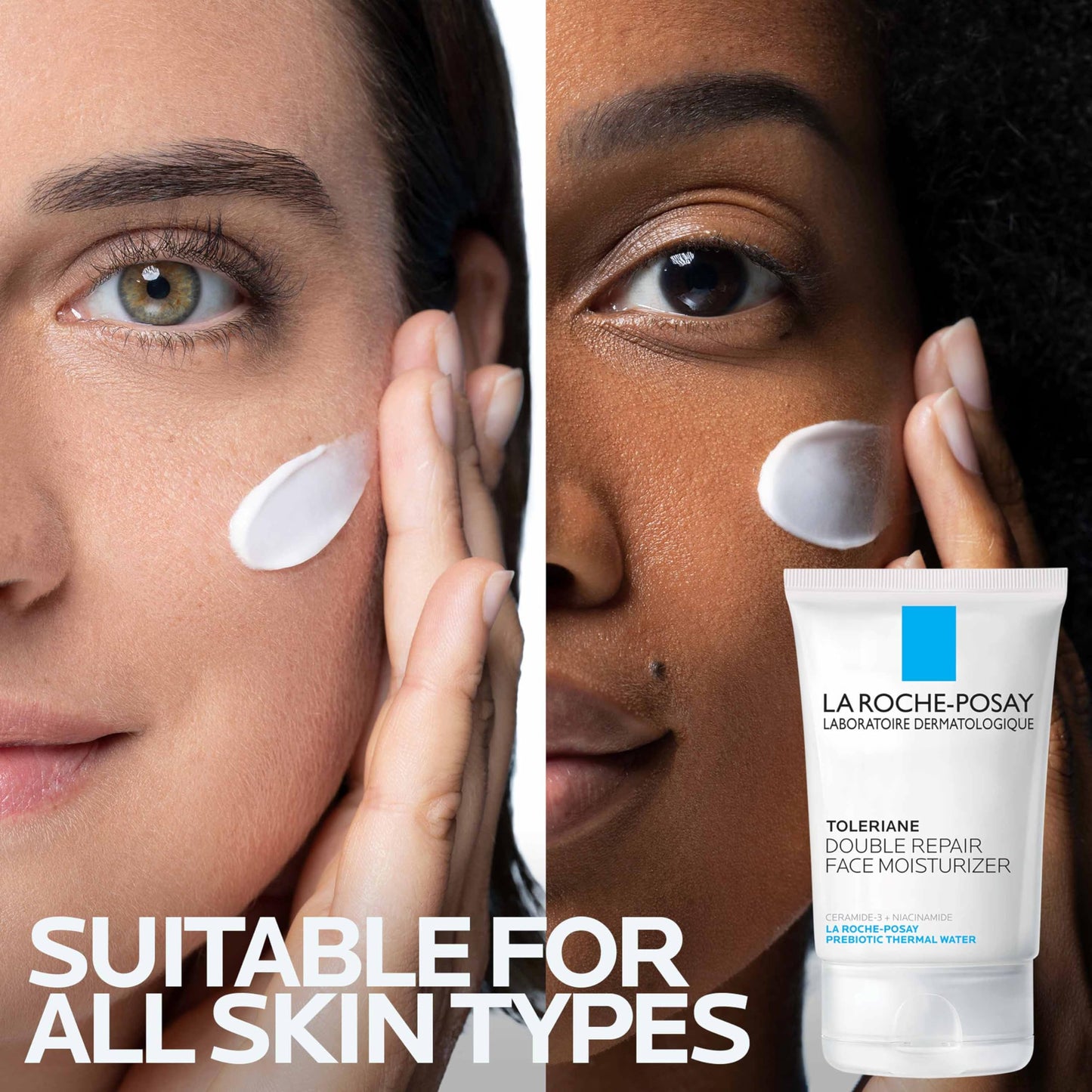 La Roche-Posay Toleriane Double Repair Face Moisturizer | Daily Moisturizer Face Cream with Ceramide and Niacinamide for All Skin Types | Oil Free | Fragrance Free