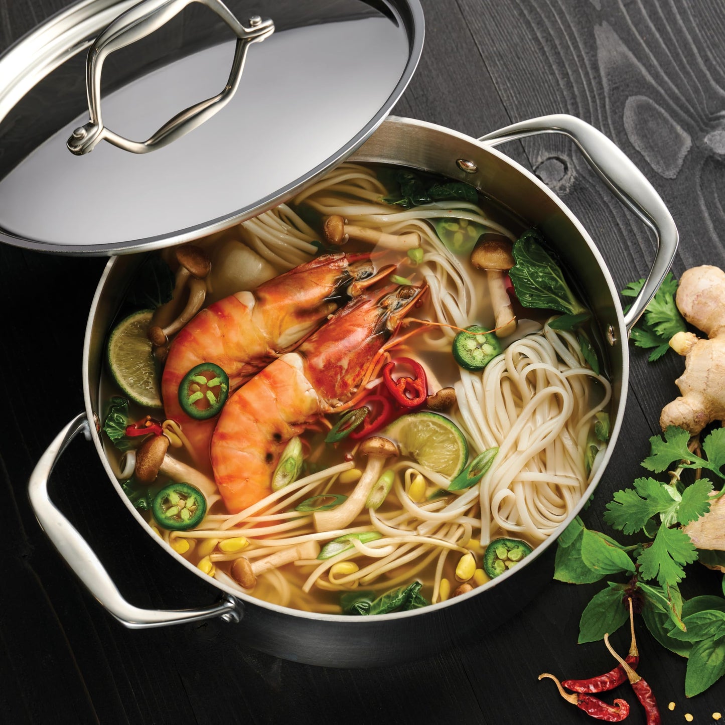 Tramontina Tri-Ply Clad Stainless Steel 11-Piece Cookware Set with Lids, Pots and Pans Kitchen Set, Induction-Ready, Dishwasher-Safe, NSF-Certified