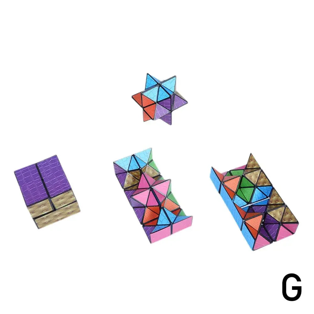 Versatile Magic Cube Anti Stress Fidget Toys For Kids Geometric 3d Infinite Puzzle Cube Grownups's Antistress Toy W4i9