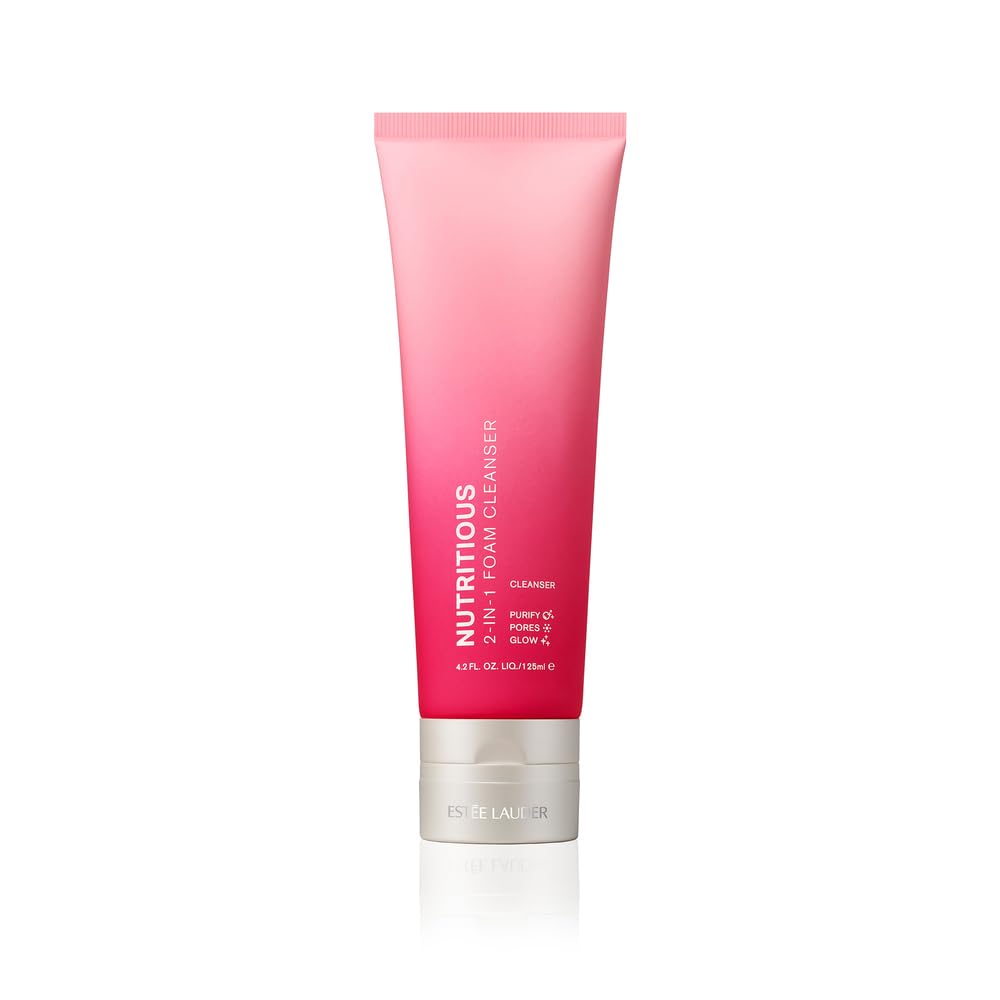 Estée Lauder Nutritious 2-in-1 Foaming Cleanser & Mask | Pore Minimizer, 4.2 Ounce