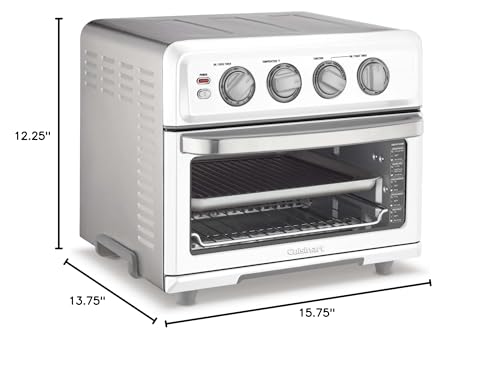 Cuisinart Air Fryer + Convection Toaster Oven, 8-1 Oven with Bake, Grill, Broil & Warm Options, Stainless Steel, TOA-70