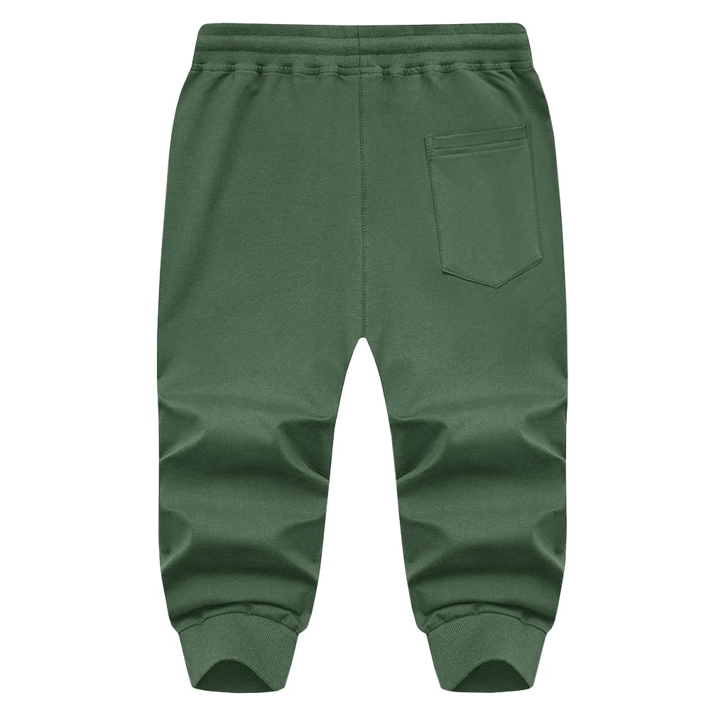 MAGNIVIT Men's 3/4 Jogger Capri Pants Workout Gym Below Knee Shorts Zipper Pockets Jogger Sweatpant Capris for Men