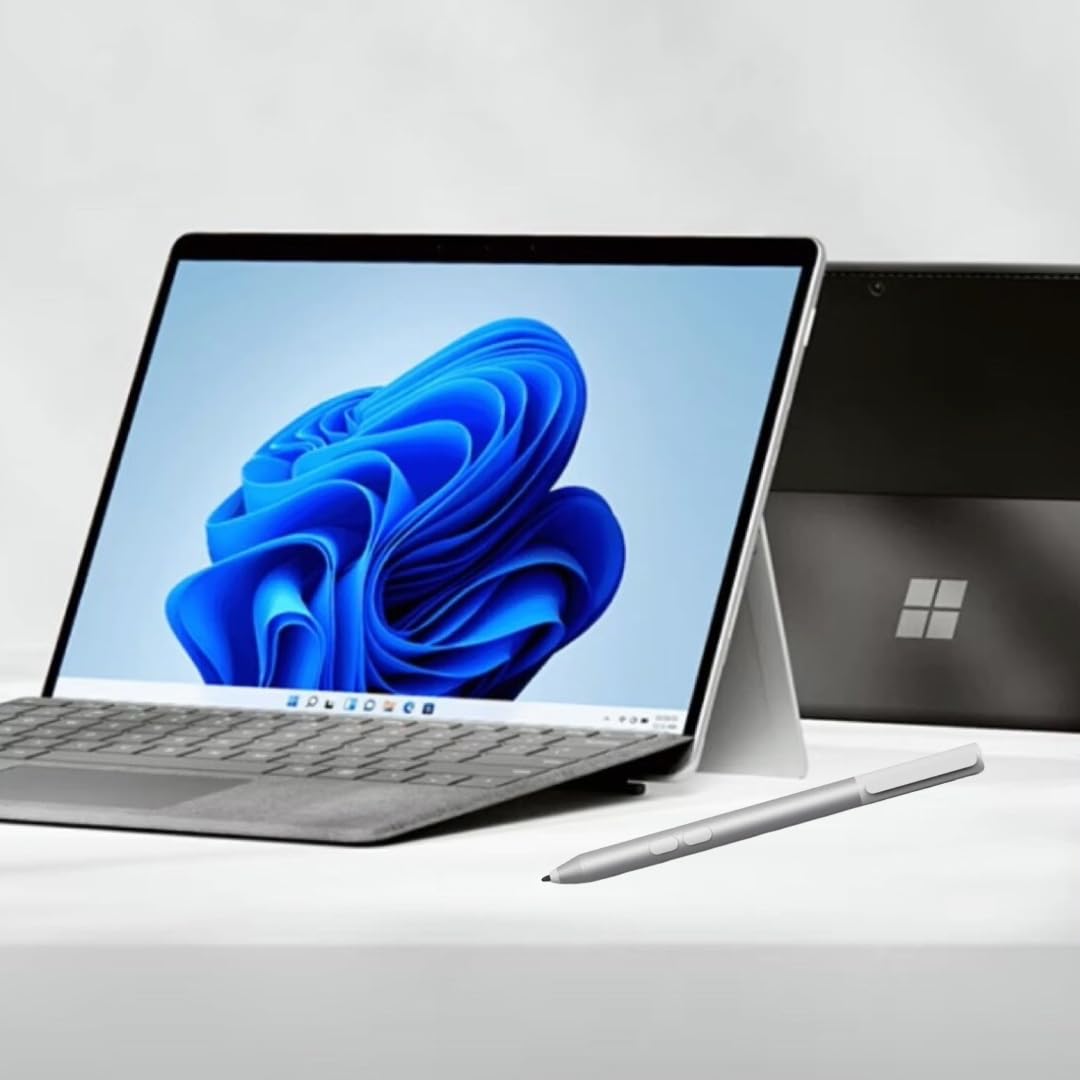Microsoft Surface Pro 11 Bundle, 13" Copilot+ PC with Sapphire Pro Keyboard & Slim Pen, AI Tablet Essential Bundle for Surface Pro 11, 16GB RAM, 512GB SSD, Win 11 Pro