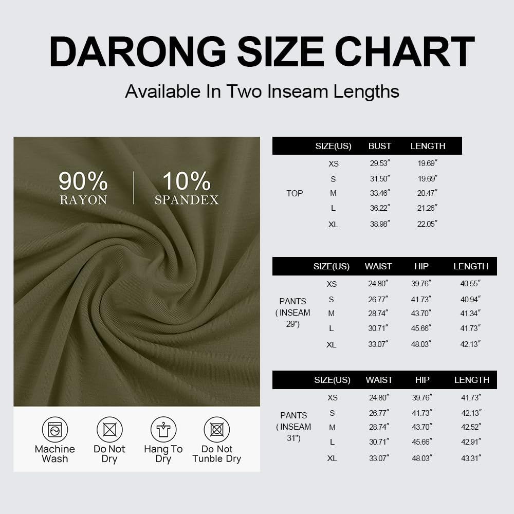 Darong Women's 2 Piece Outfits Lounge Sets Ruched Short Sleeve Tops and High Waisted Wide Leg Pants Tracksuit Sets