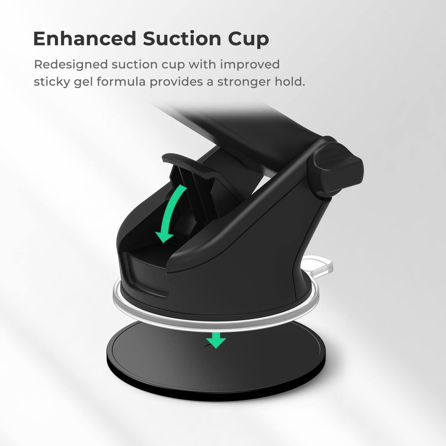 iOttie Easy One Touch 6 Universal Car Mount Dashboard & Windshield Suction Cup Phone Holder for iPhone Samsung, Google, All Smartphones
