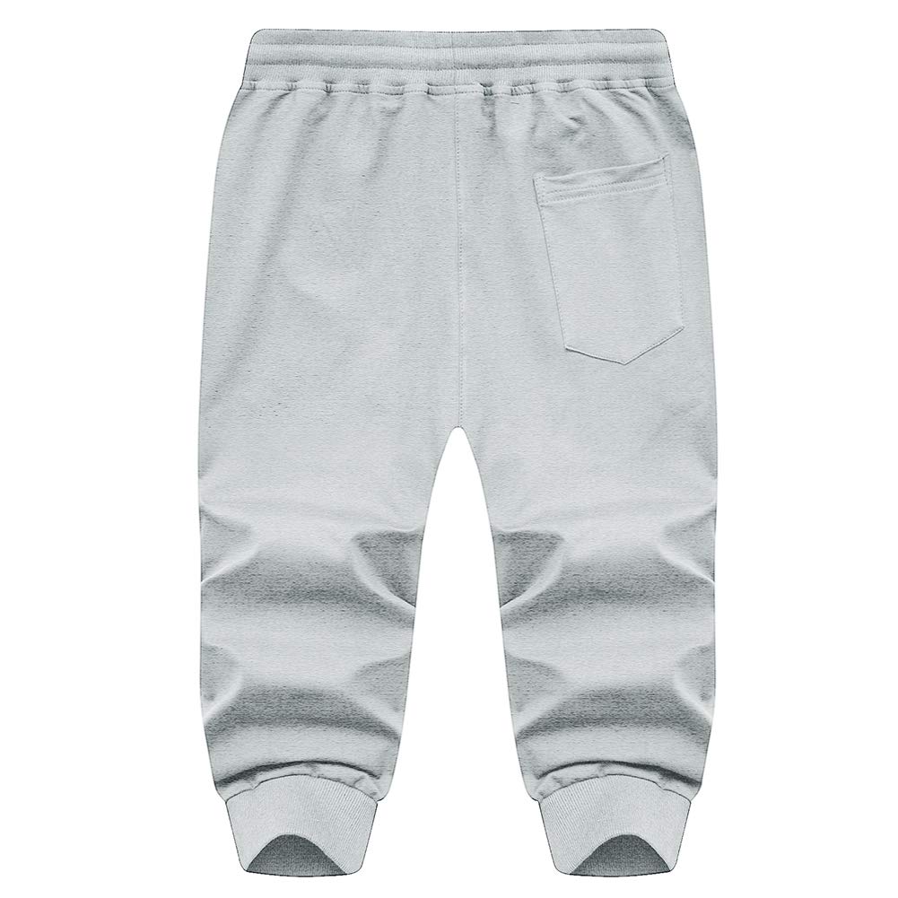 MAGNIVIT Men's 3/4 Jogger Capri Pants Workout Gym Below Knee Shorts Zipper Pockets Jogger Sweatpant Capris for Men