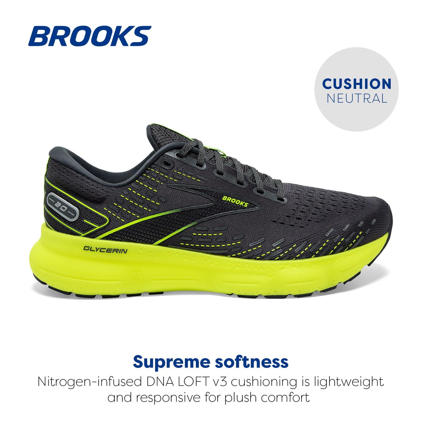 Brooks Men's Glycerin 20 Neutral Running Shoe