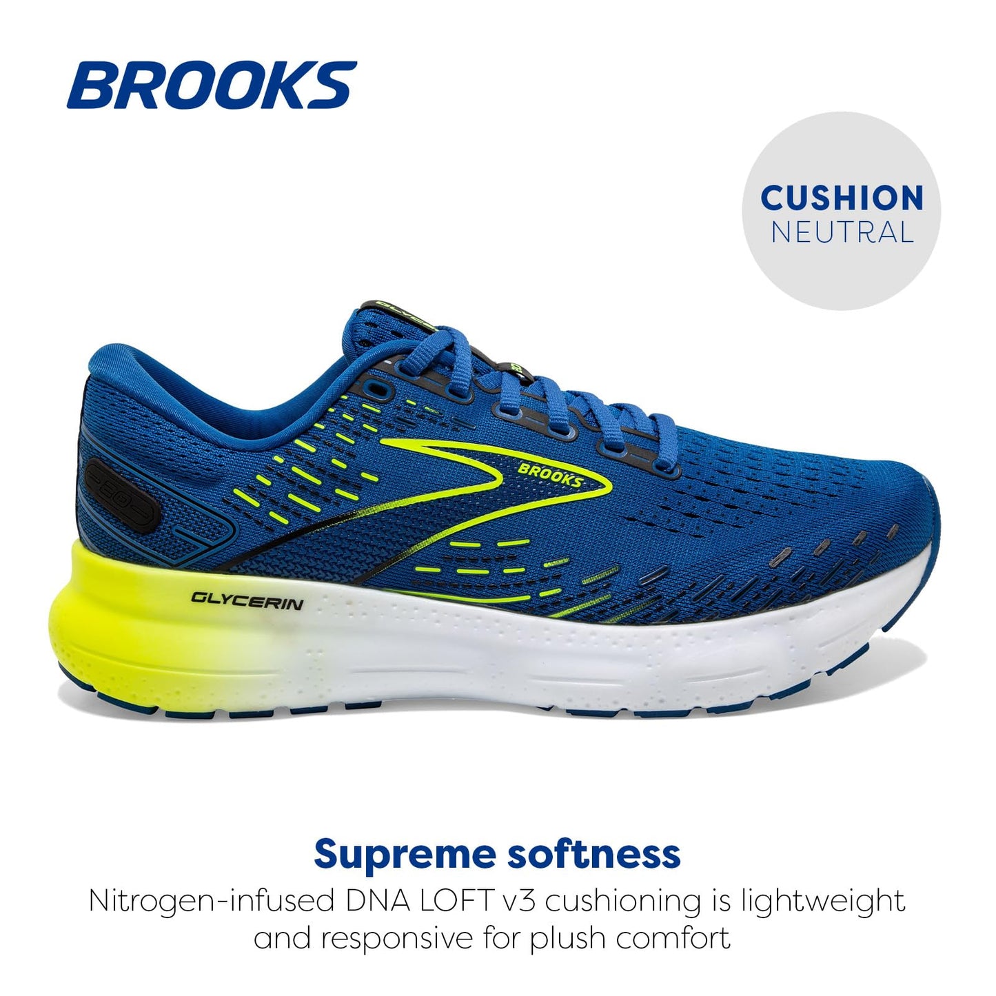 Brooks Men's Glycerin 20 Neutral Running Shoe