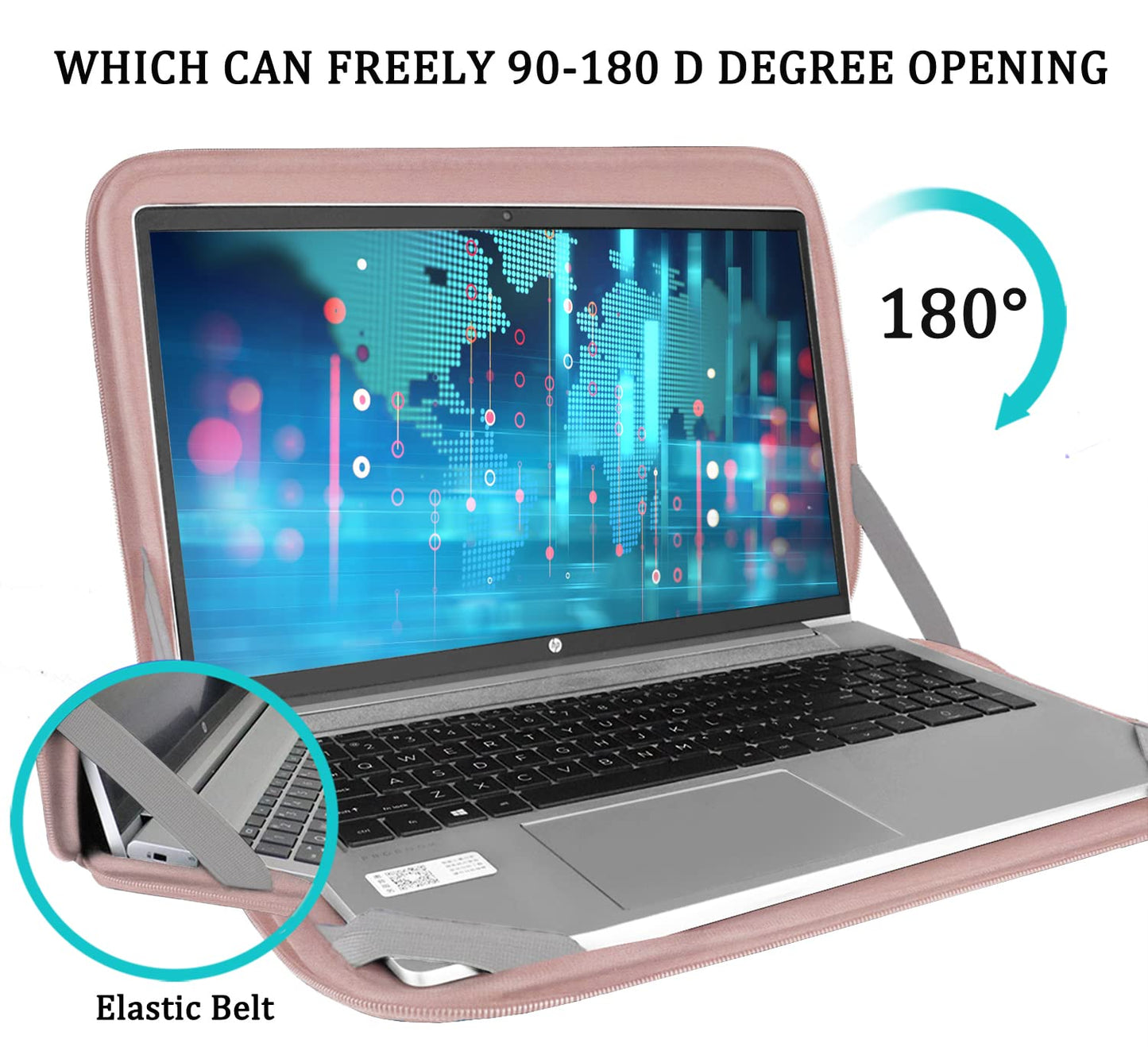 Laptop Case Sleeve 15.6 inch, Durable Shockproof Protective Computer Carrying Cover with Front Pocket, Briefcase Handbags Laptop Sleeve Bag for 15.6 inch HP, Dell, Acer, Asus, Notebook, Black