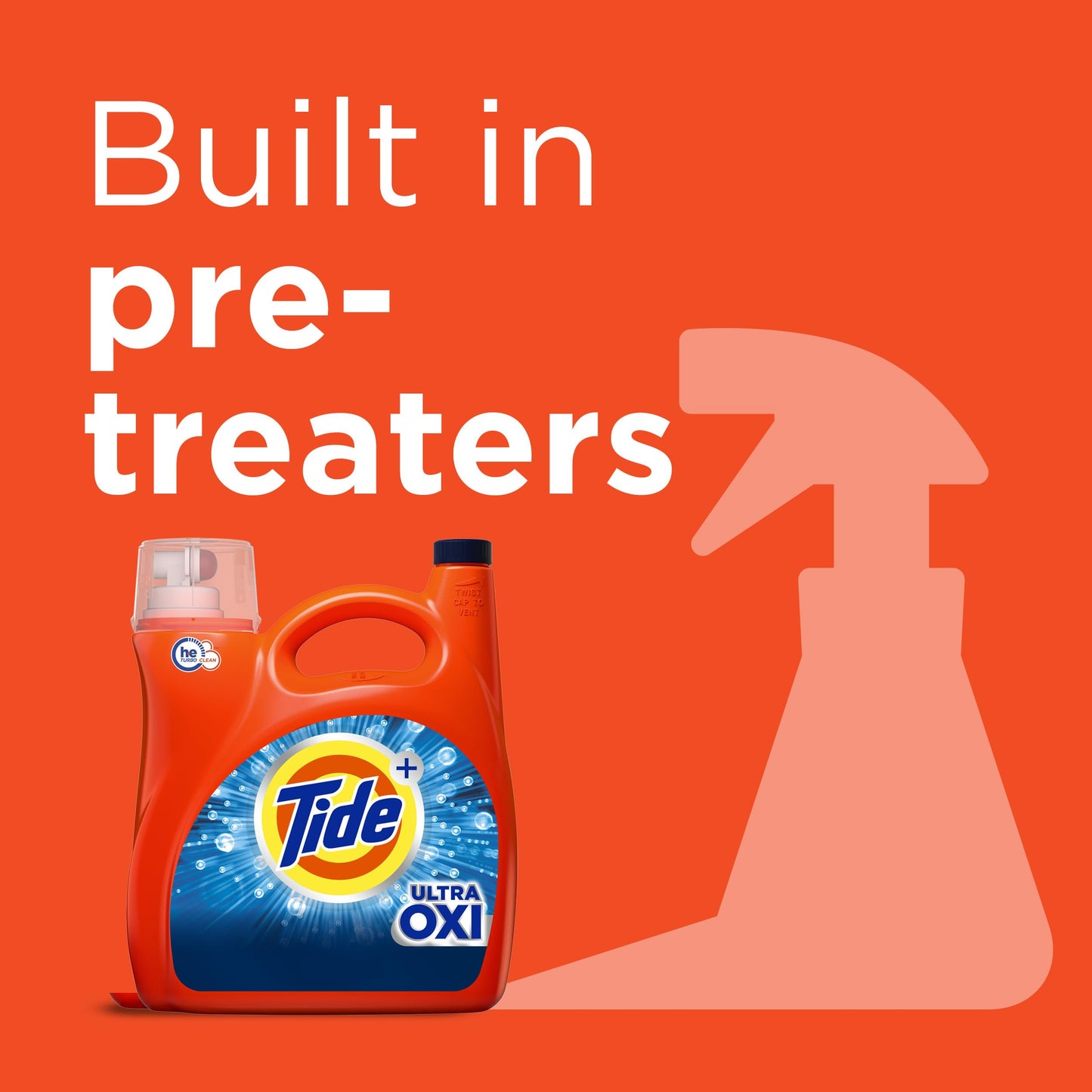 Tide Ultra Oxi Liquid Laundry Detergent, HE Compatible, 59 Loads, 84 fl oz, Tide Laundry Detergent, Laundry Detergent Liquid