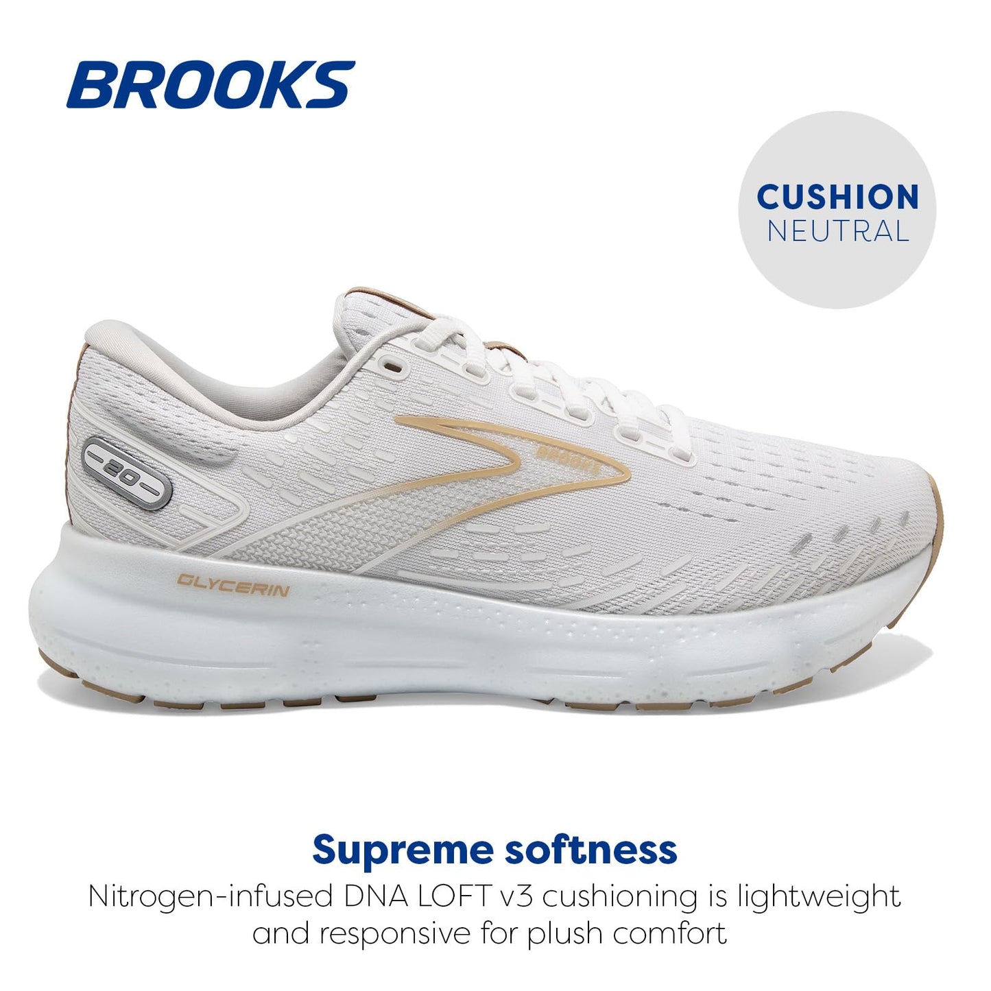 Brooks Men's Glycerin 20 Neutral Running Shoe