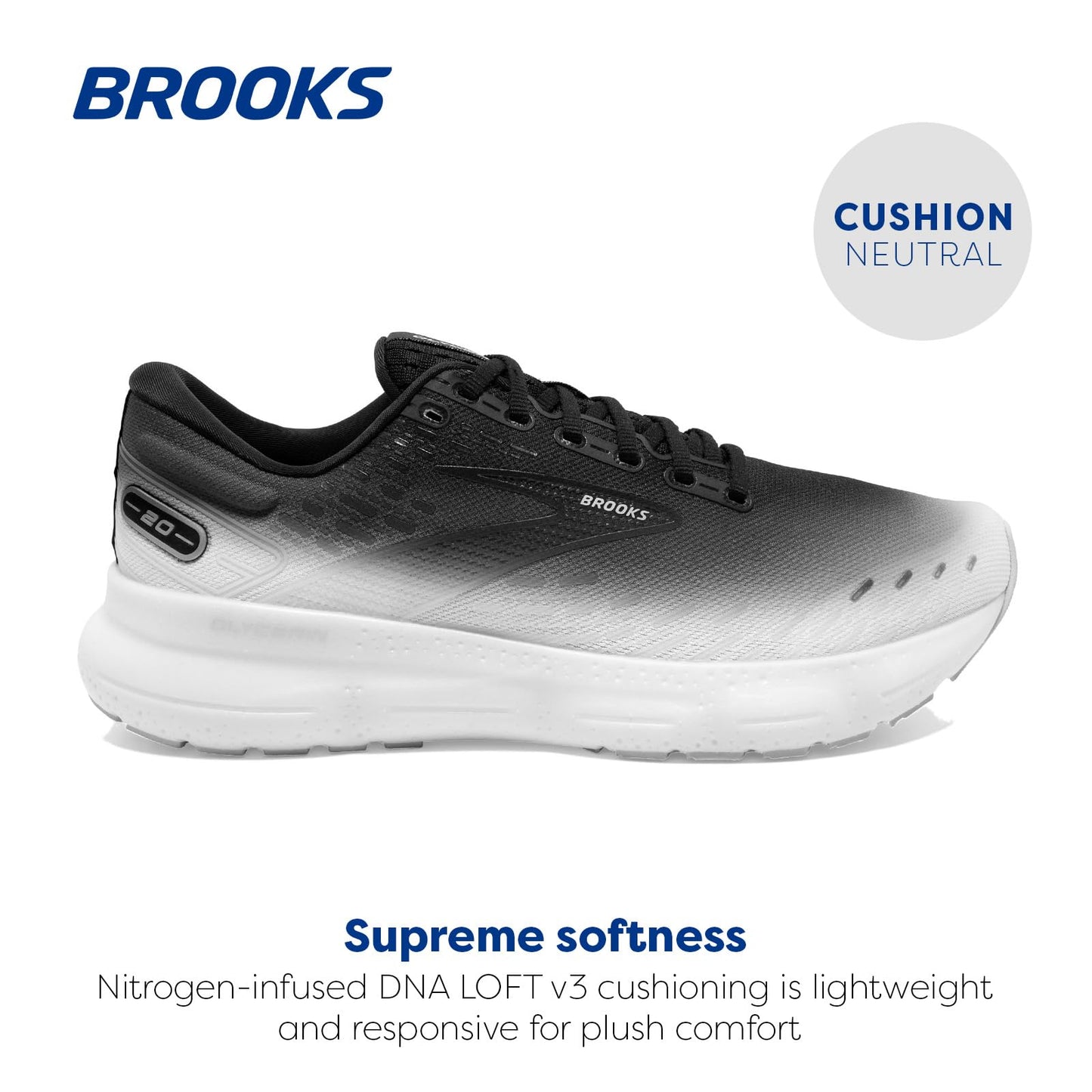 Brooks Men's Glycerin 20 Neutral Running Shoe