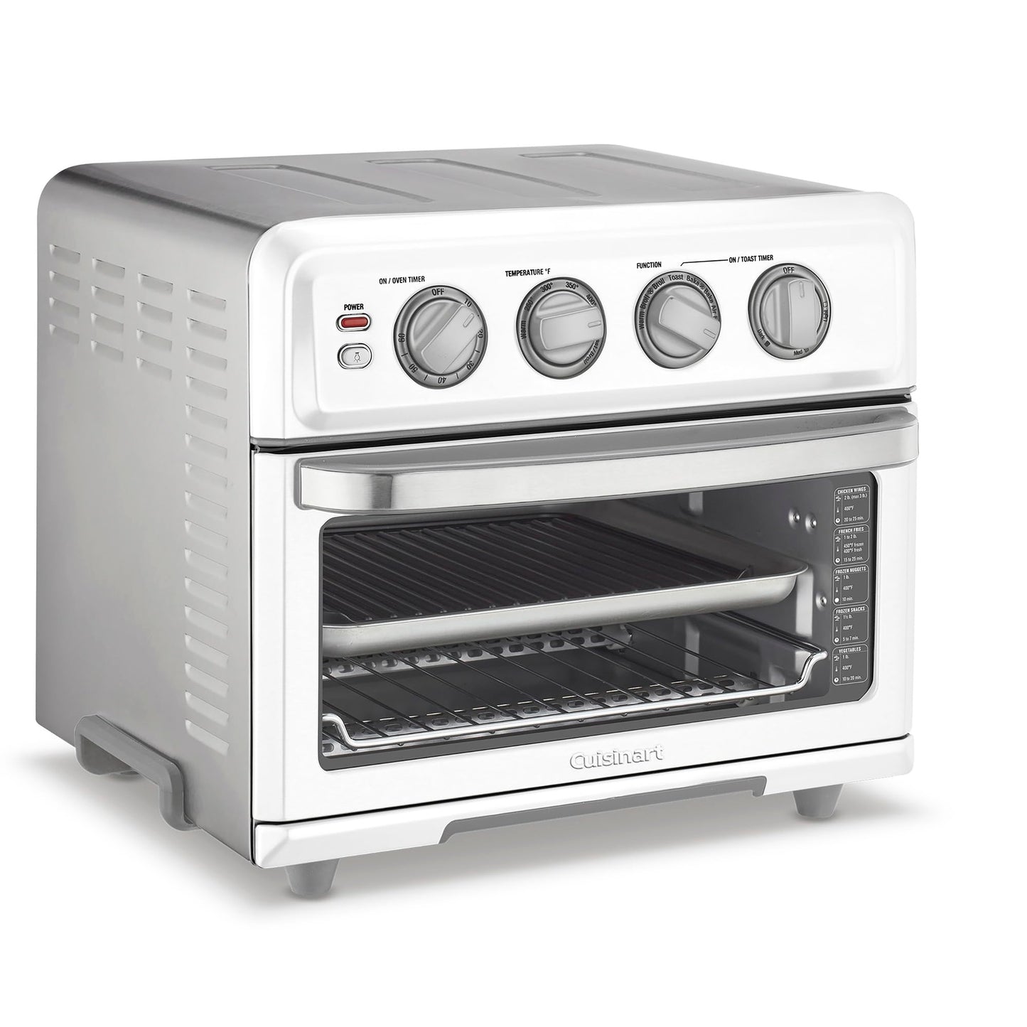 Cuisinart Air Fryer + Convection Toaster Oven, 8-1 Oven with Bake, Grill, Broil & Warm Options, Stainless Steel, TOA-70