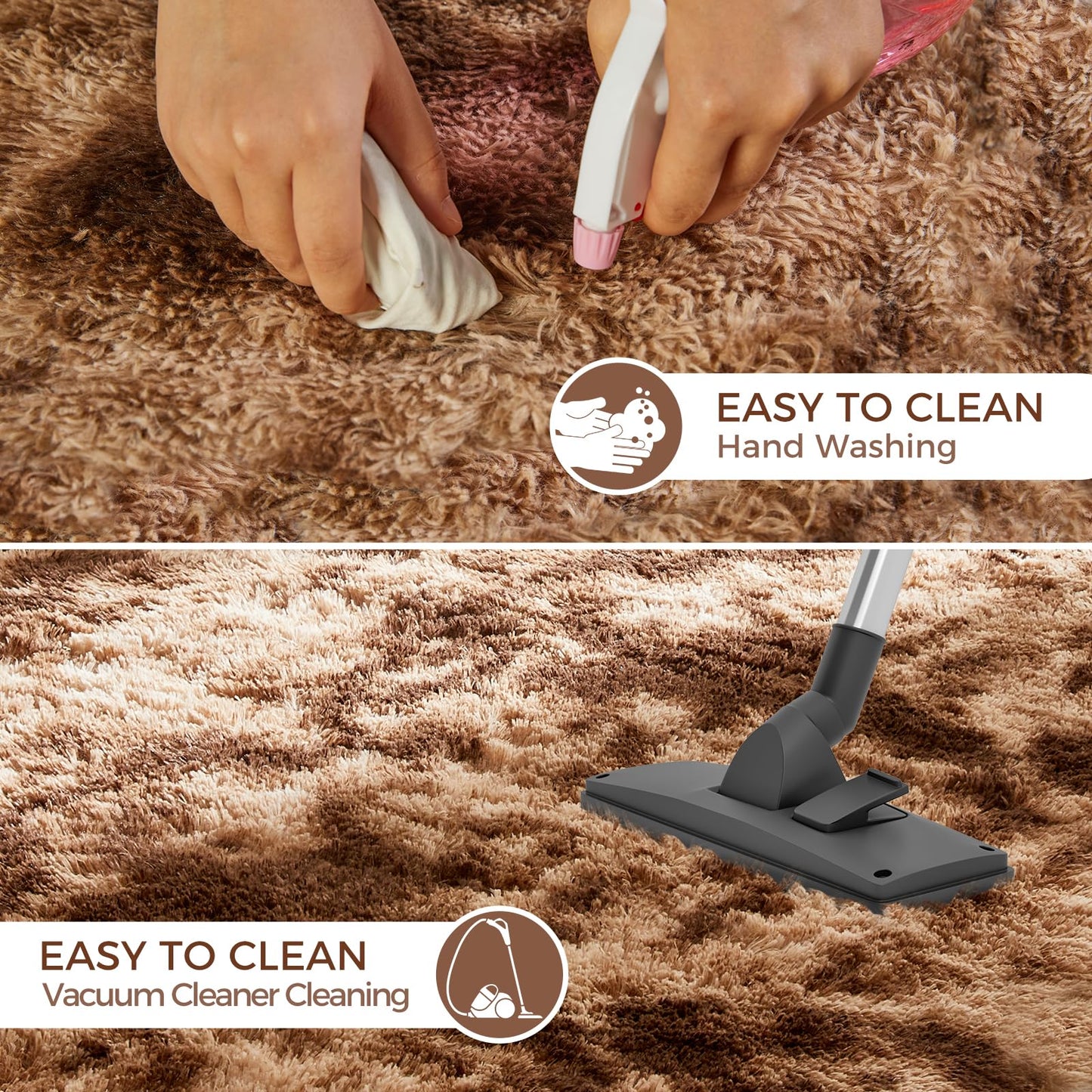 Ultra Soft Rug for Living Room, 5X8 Fluffy Shag Area Rug for Bedroom, Modern Shaggy Carpets Fuzzy Rug for Teens Dorm Nursery Home Decor Aesthetic, Upgrade Anti-Skid Durable, Grey