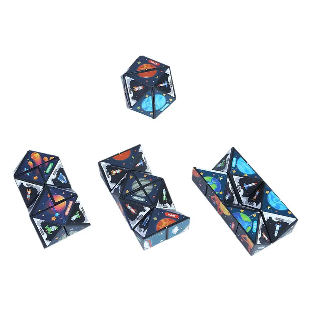 Versatile Magic Cube Anti Stress Fidget Toys For Kids Geometric 3d Infinite Puzzle Cube Grownups's Antistress Toy W4i9