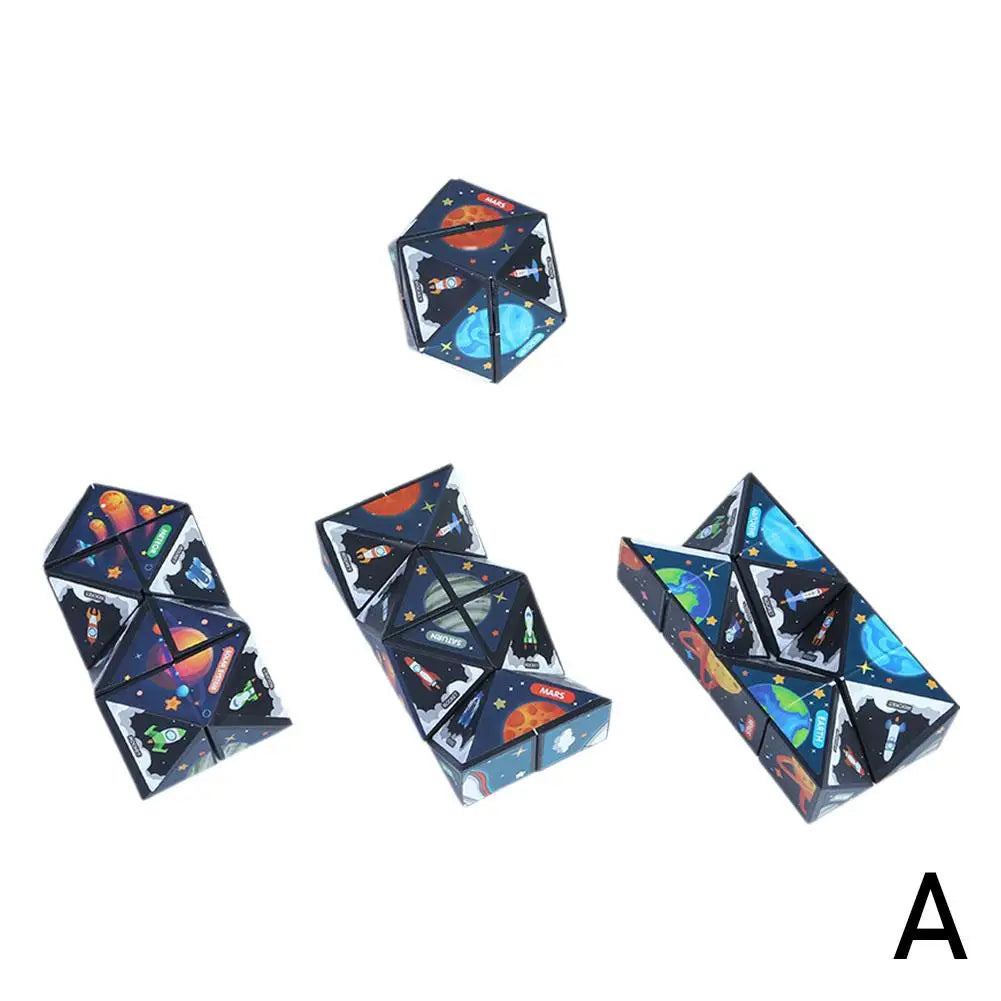 Versatile Magic Cube Anti Stress Fidget Toys For Kids Geometric 3d Infinite Puzzle Cube Grownups's Antistress Toy W4i9
