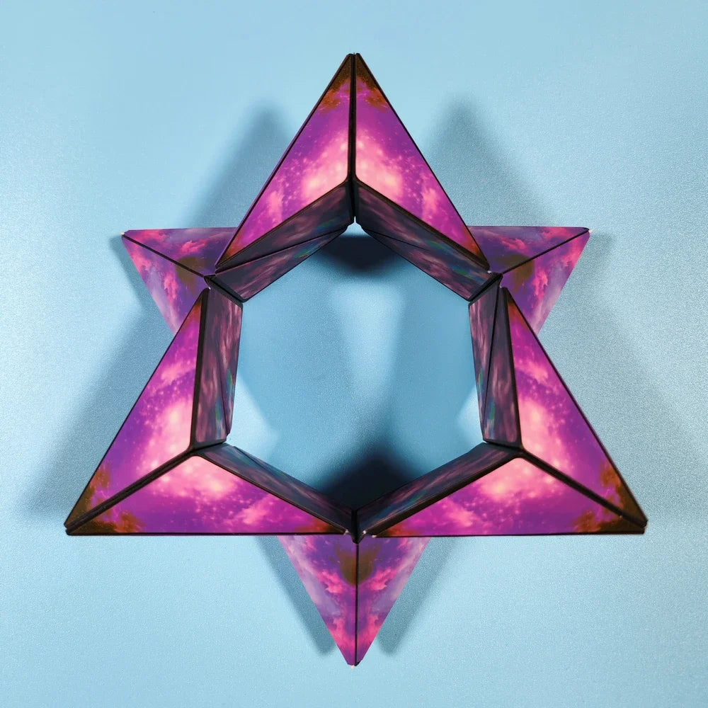 Variety Geometric Changeable Magnetic Magic Cube Anti Stress 3D Hand Flip Puzzle Cube Kids Stress Reliever Fidget Toy