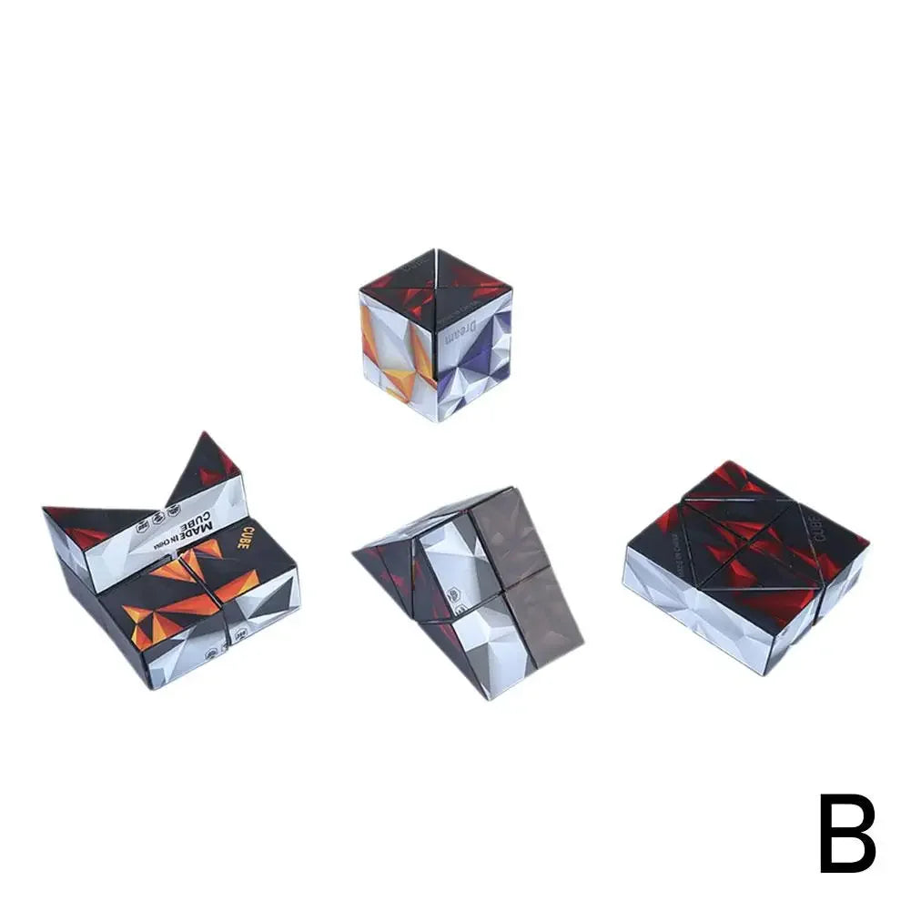 Versatile Magic Cube Anti Stress Fidget Toys For Kids Geometric 3d Infinite Puzzle Cube Grownups's Antistress Toy W4i9