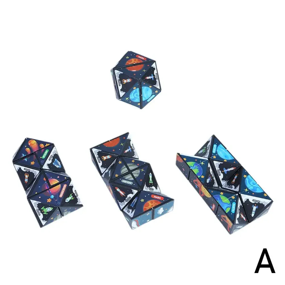 Versatile Magic Cube Anti Stress Fidget Toys For Kids Geometric 3d Infinite Puzzle Cube Grownups's Antistress Toy W4i9